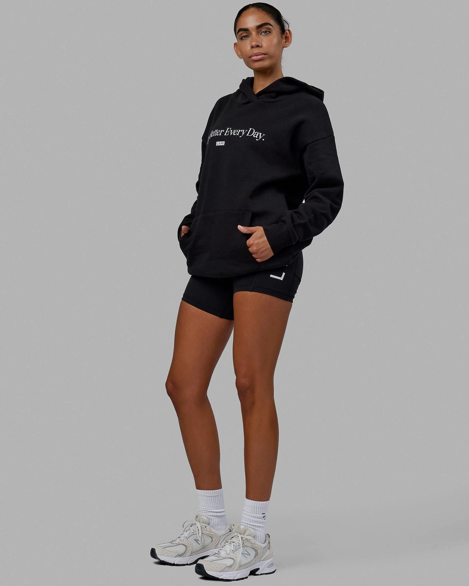 1% Better Hoodie Oversize - Black - Image 5