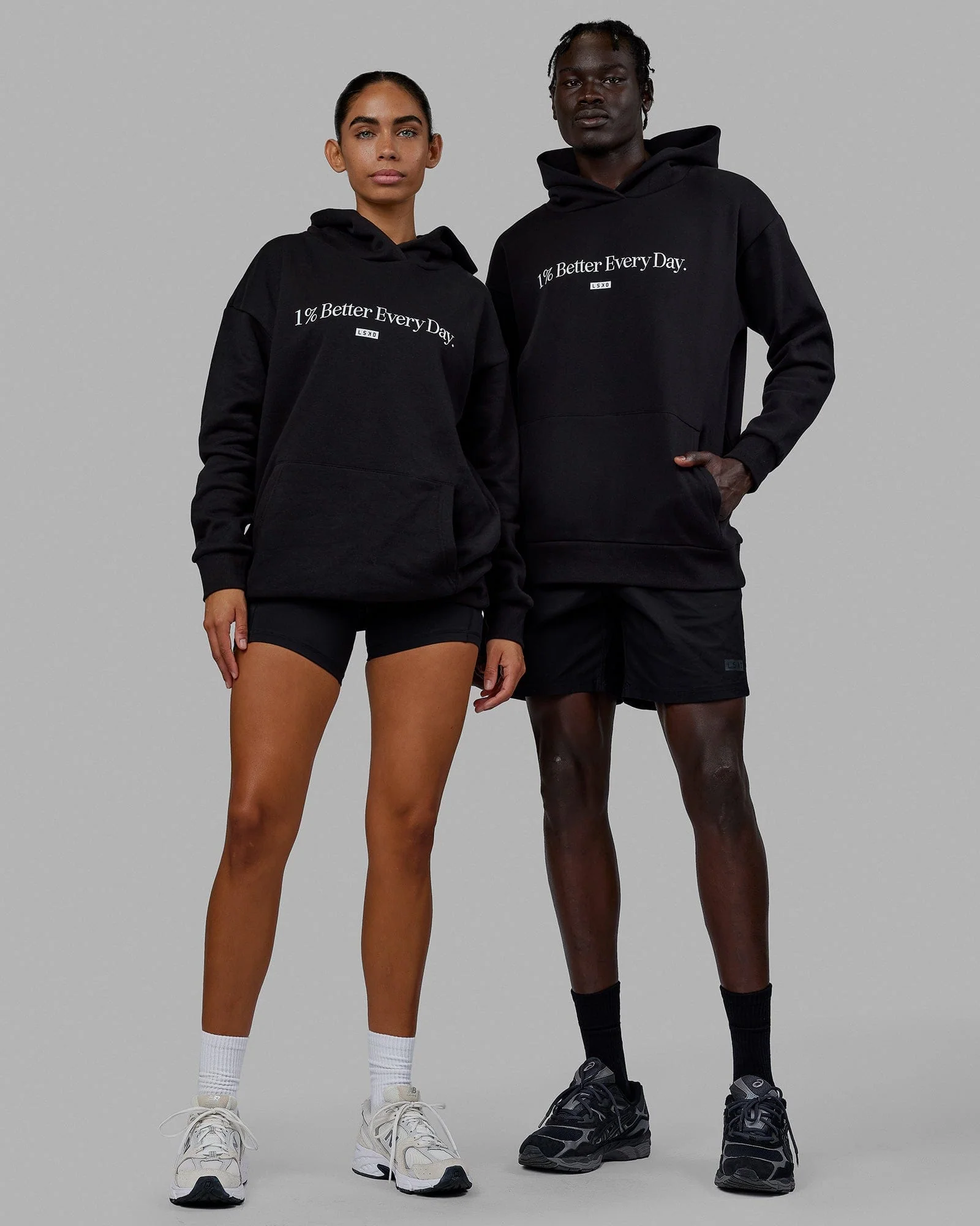 1% Better Hoodie Oversize - Black - Image 7