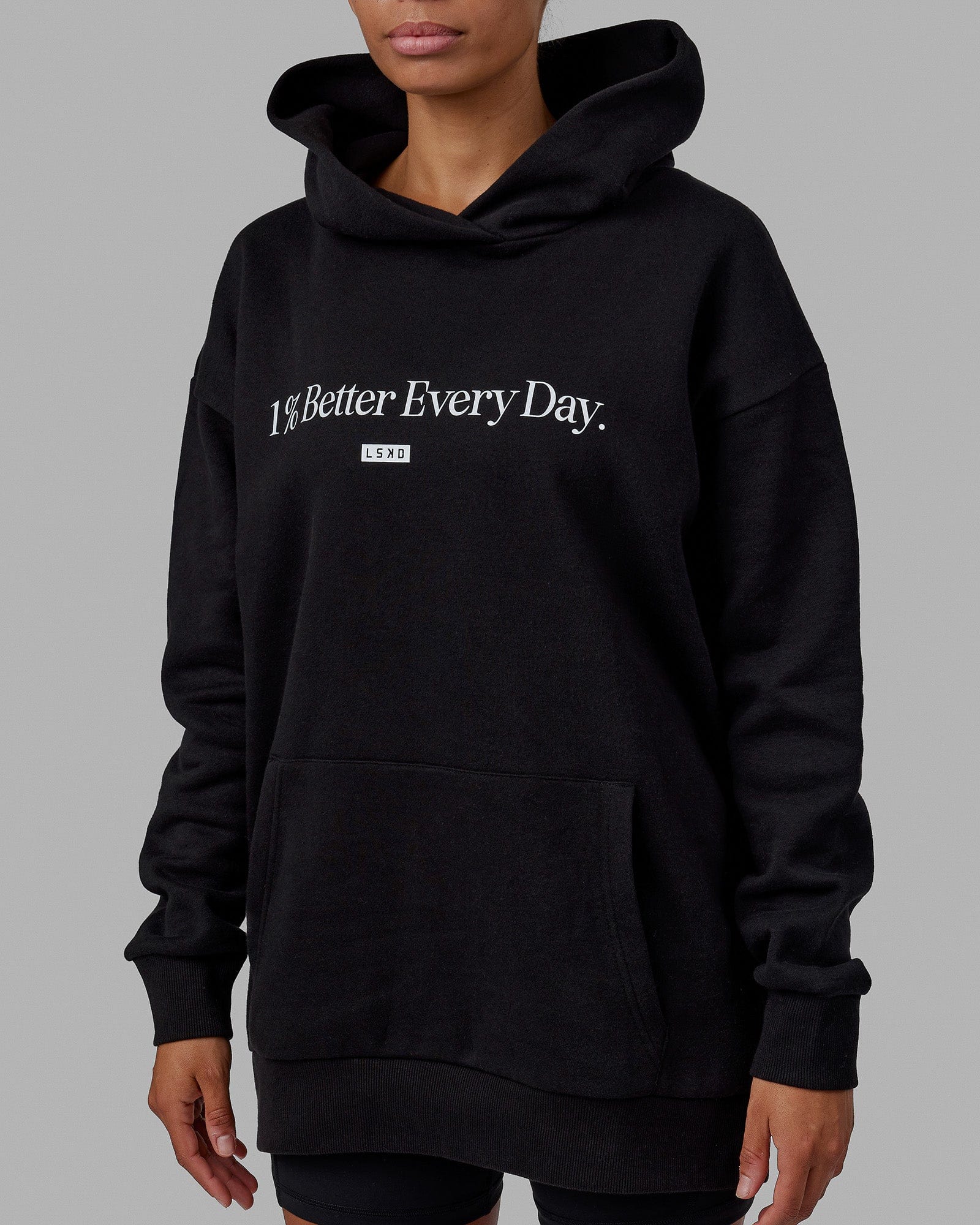 1% Better Hoodie Oversize - Black - Image 9