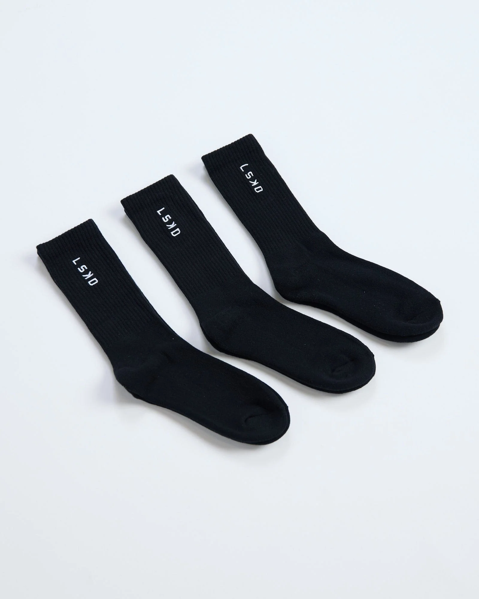 Signal Crew Socks 3 Pack - Black-White - Image 4