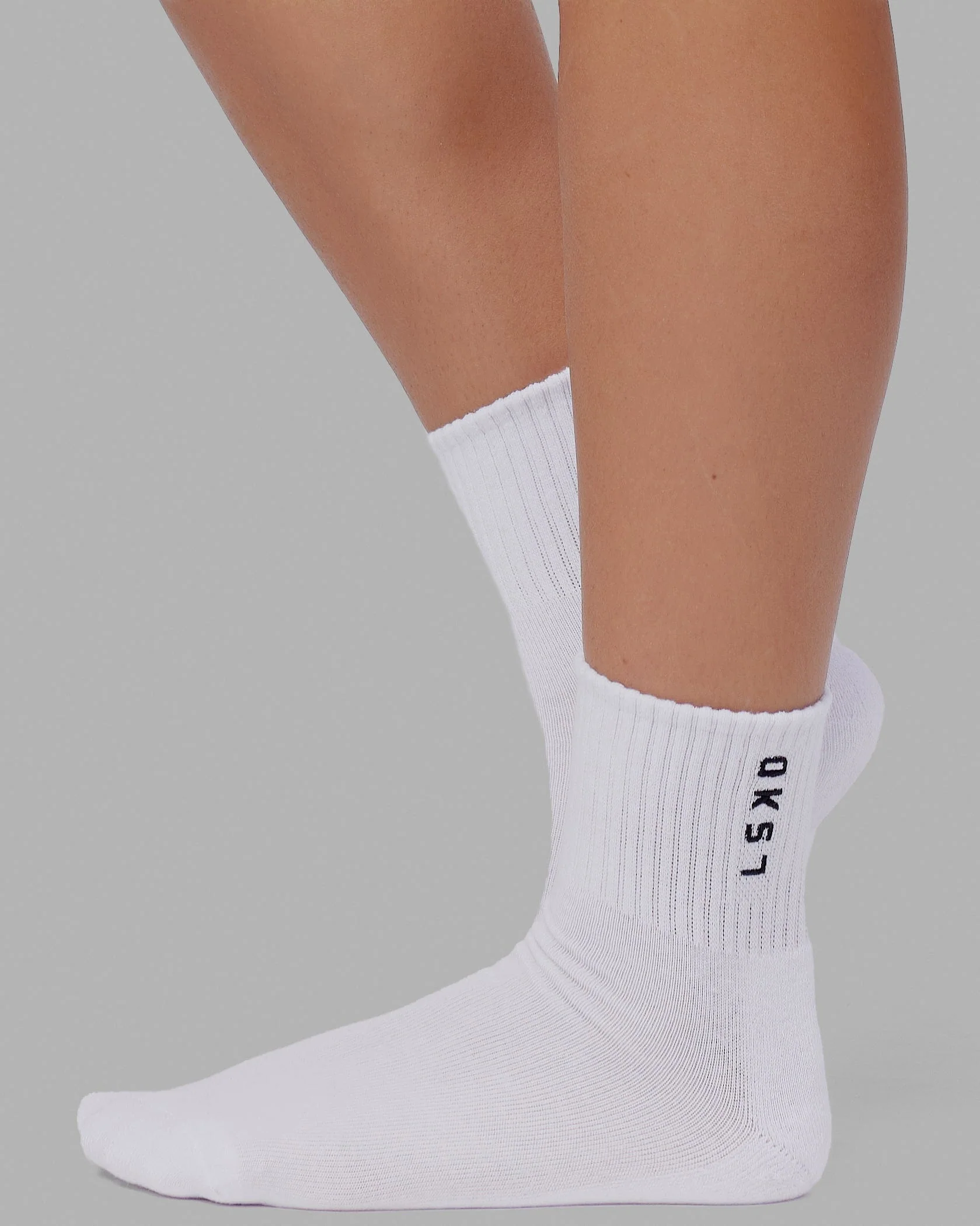 Signal Quarter Socks 3 Pack - White-Black - Image 2