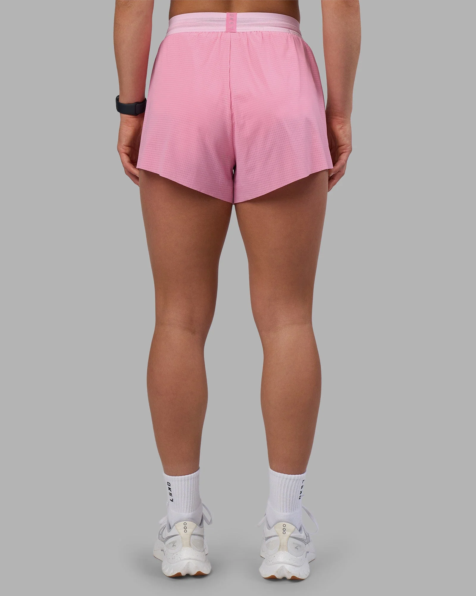 Accelerate 3" High-Rise Running Short - Candy Pink-Marshmallow - Image 4