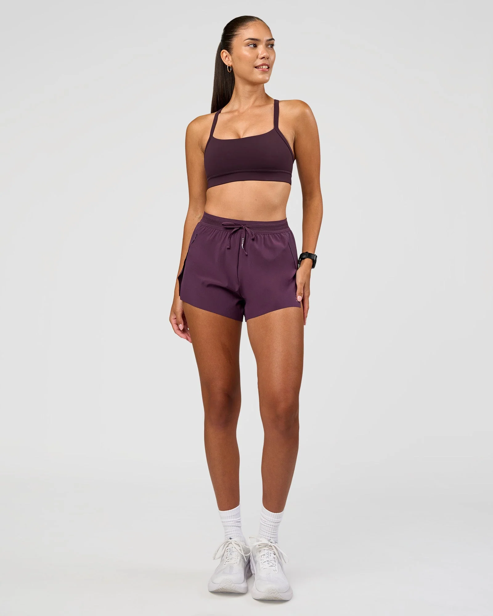 Accelerate 3" High-Rise Running Short - Midnight Plum - Image 3