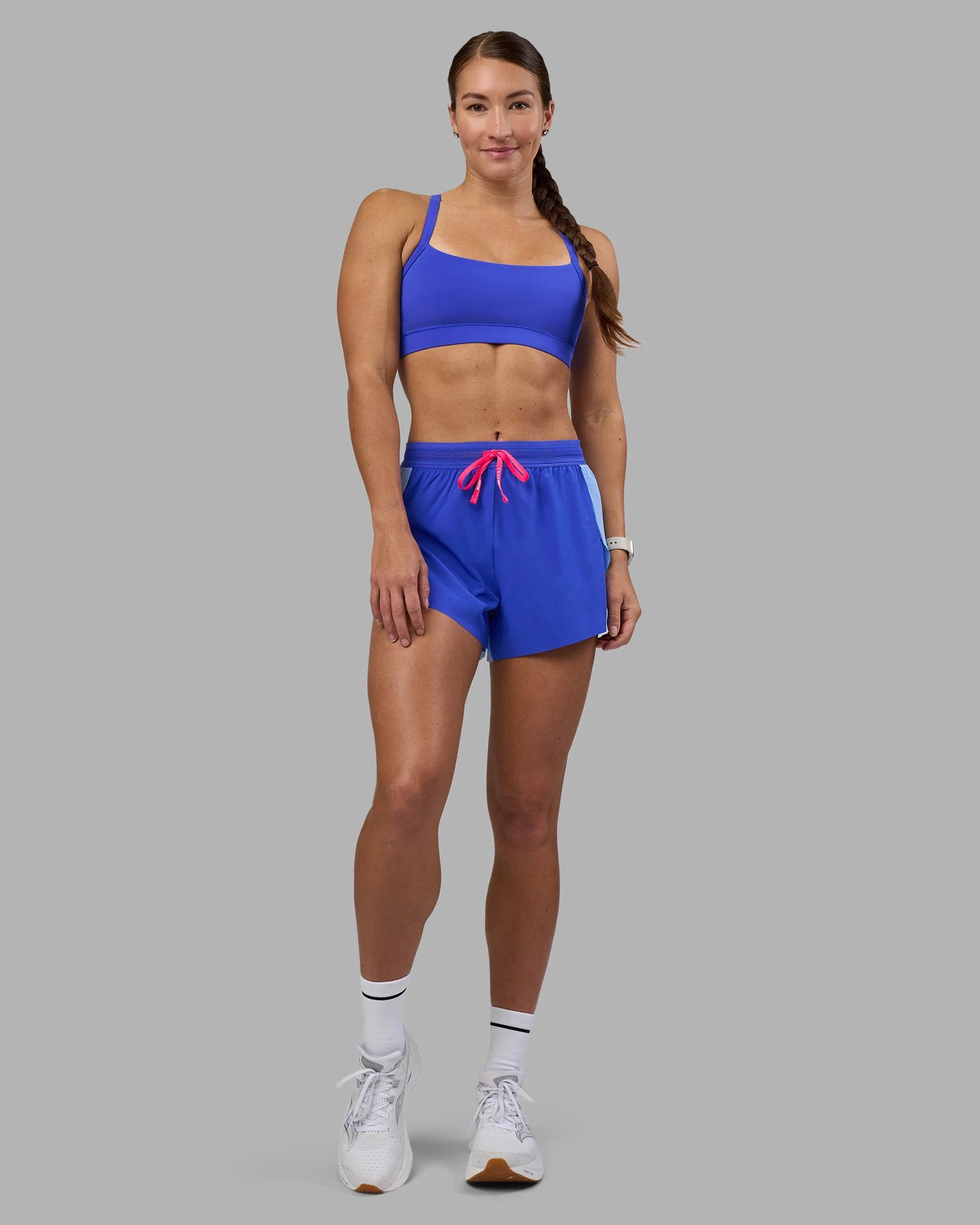 Accelerate 3" High-Rise Running Short - Power Cobalt-Open Air - Image 11