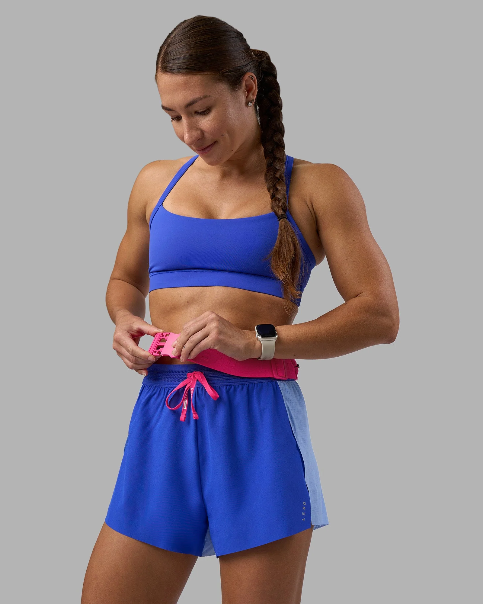 Accelerate 3" High-Rise Running Short - Power Cobalt-Open Air - Image 12