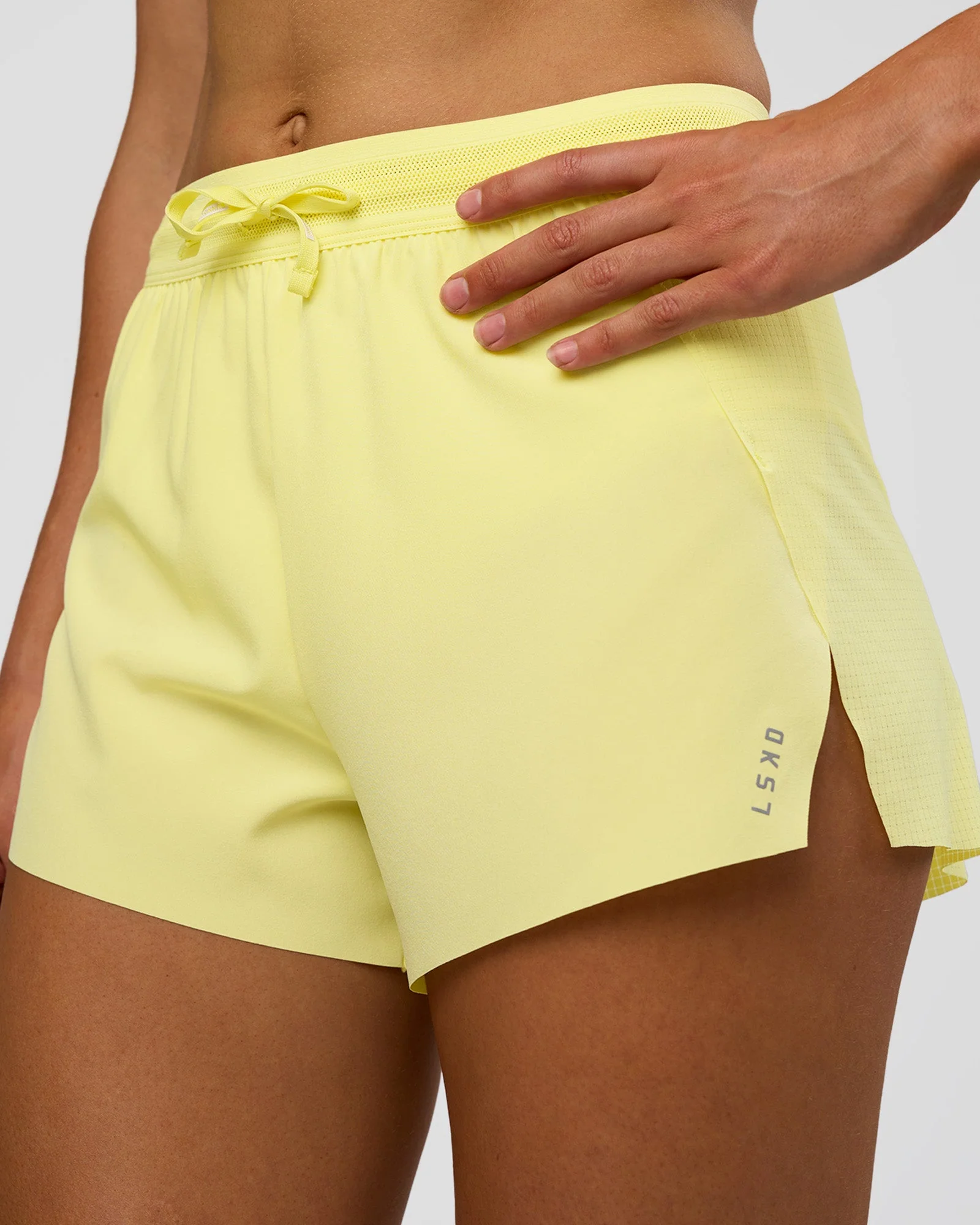 Accelerate 3" High-Rise Running Short - Yellow Fizz - Image 2