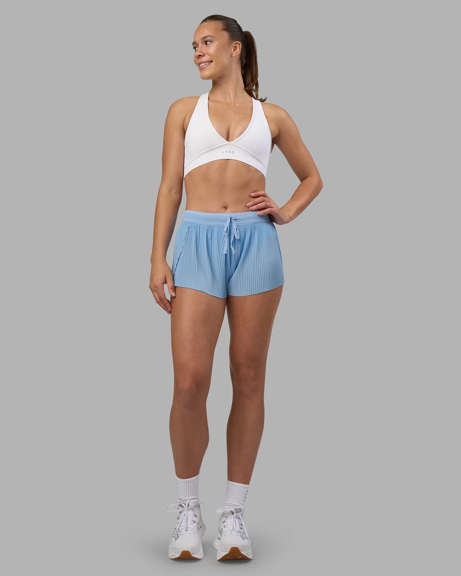 Accelerate 3" Pleated Mid-Rise Running Short - Open Air