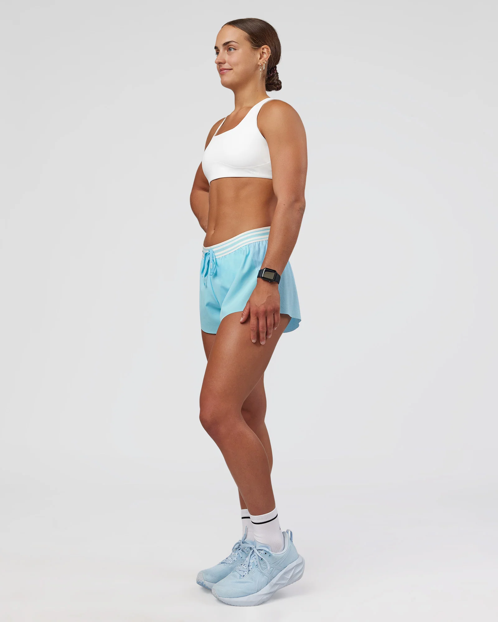 Accelerate 3" Mid-Rise Running Short - Baltic Sea-Off White - Image 6