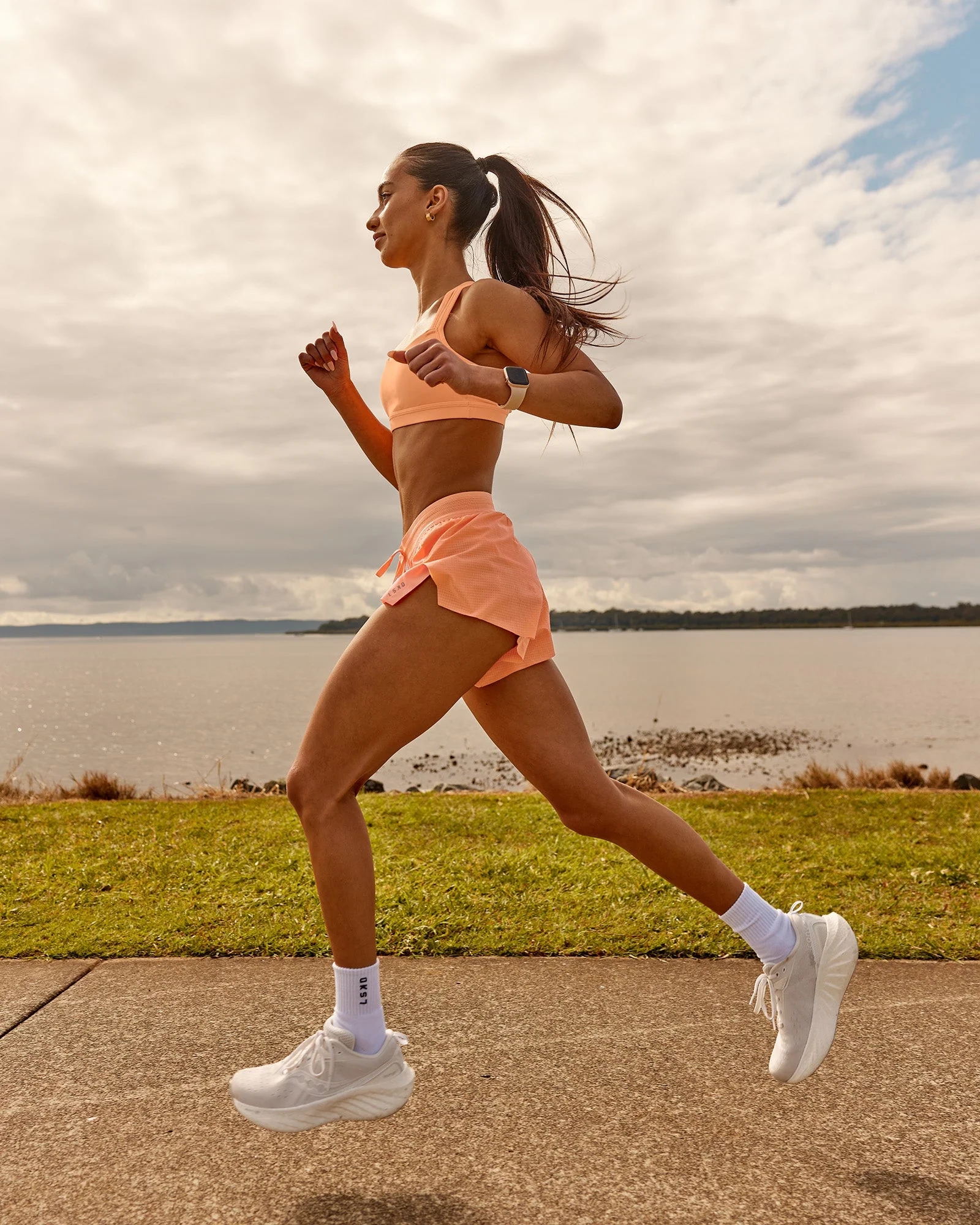 Accelerate 3" Mid-Rise Running Short - Cantaloupe - Image 2
