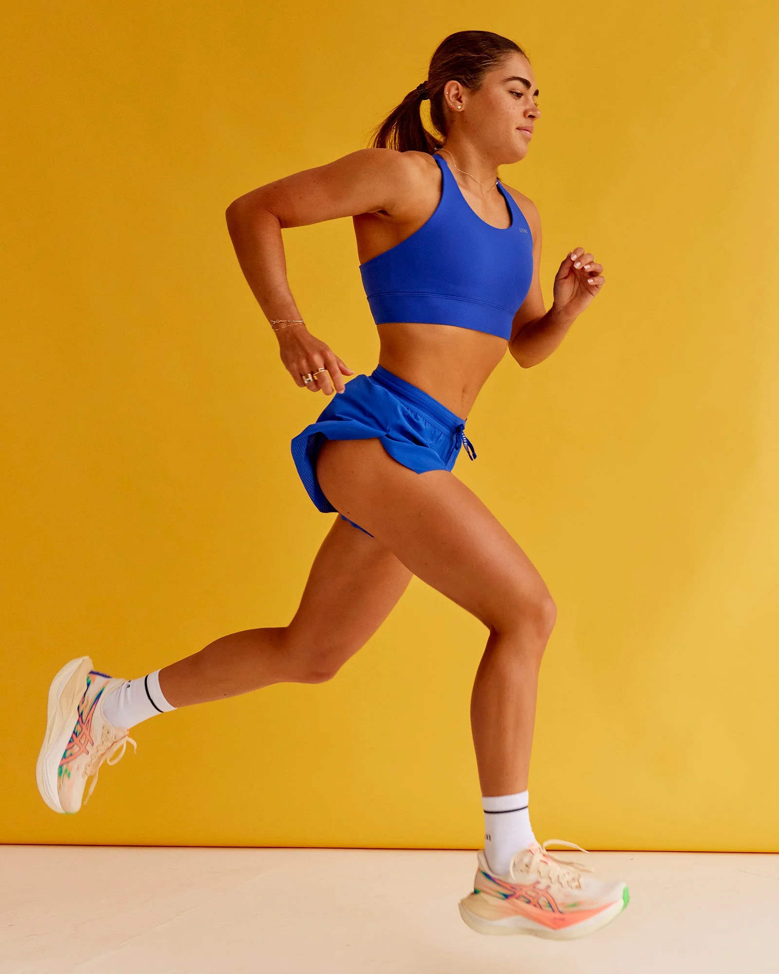 Accelerate Split Strap Sports Bra - Electric Indigo - Image 2