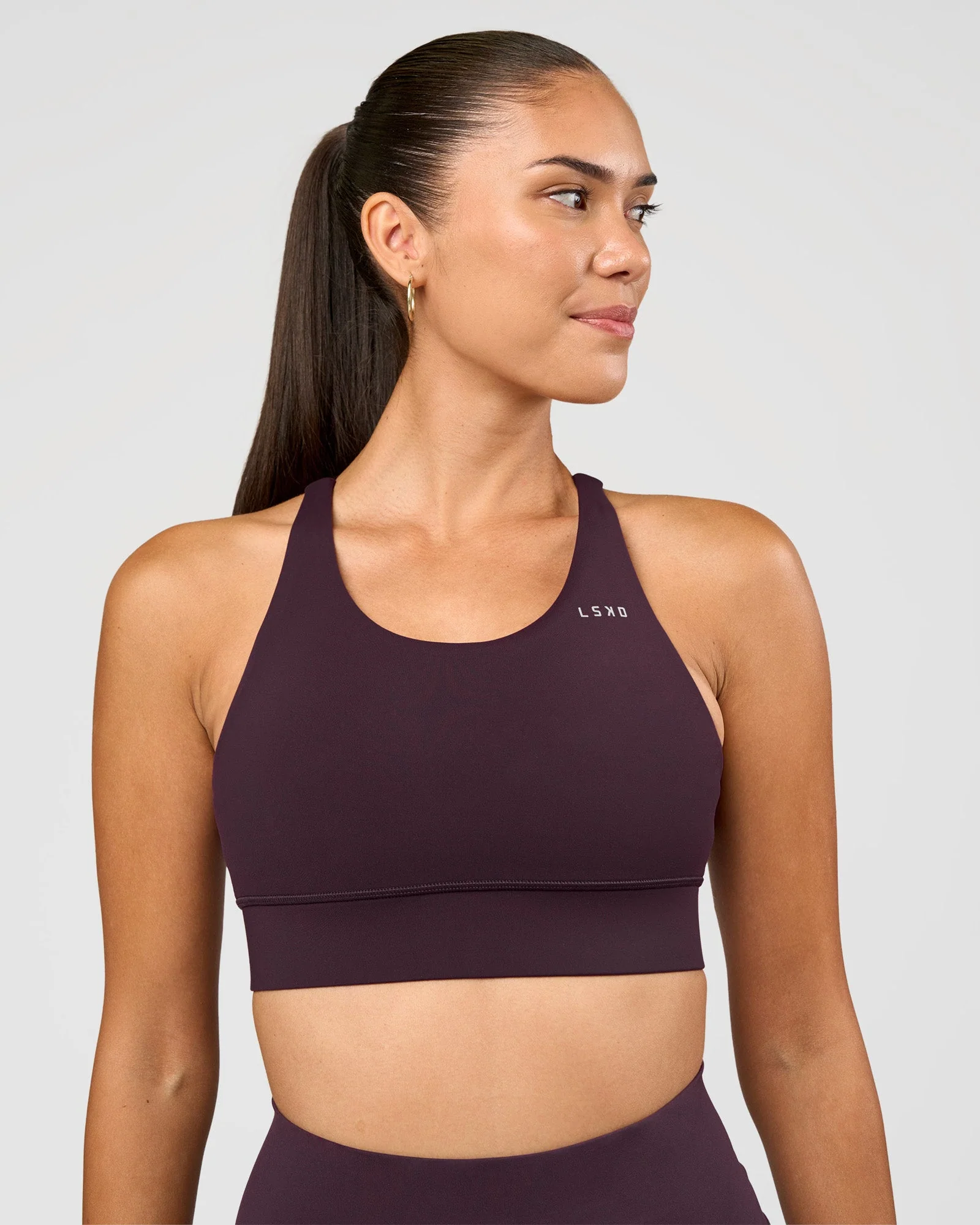 Accelerate Sports Bra - Midnight Plum
