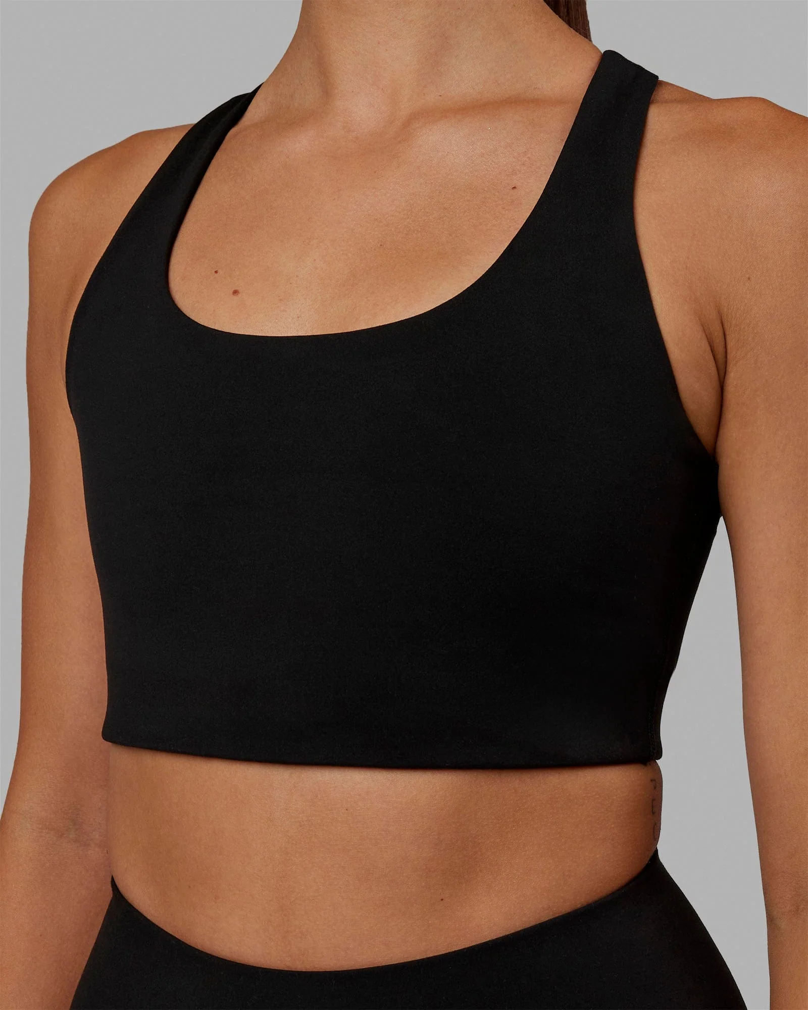 Ace Long Line Bra - Black - Image 6