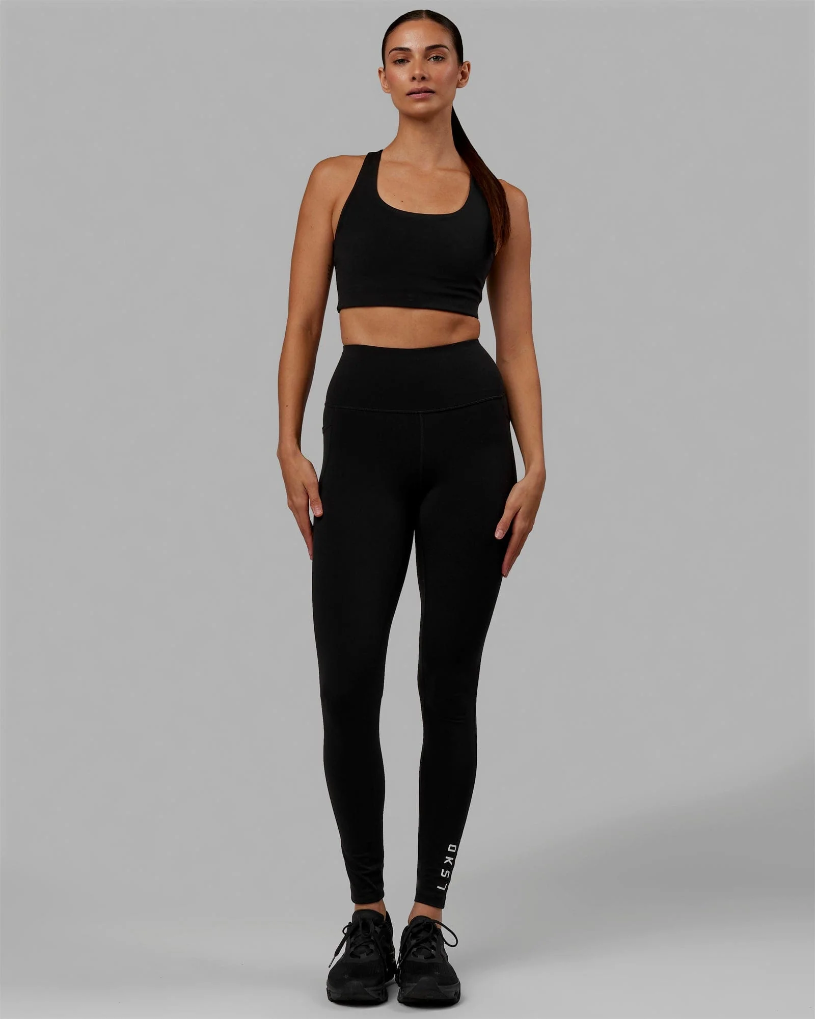 Ace Long Line Bra - Black - Image 7