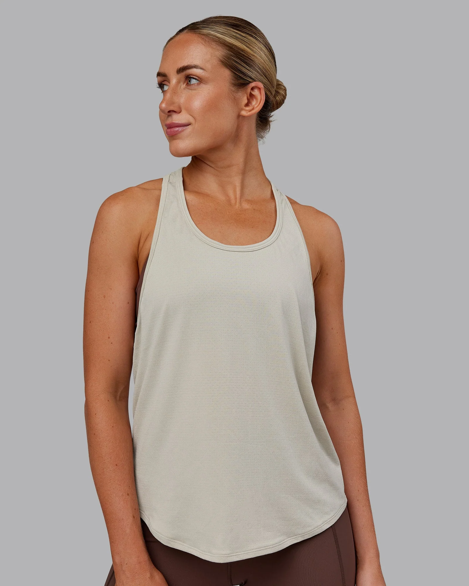 AeroFLX+ Drop Armhole Seamless Tank - Shale Beige/Shale Beige - Image 7