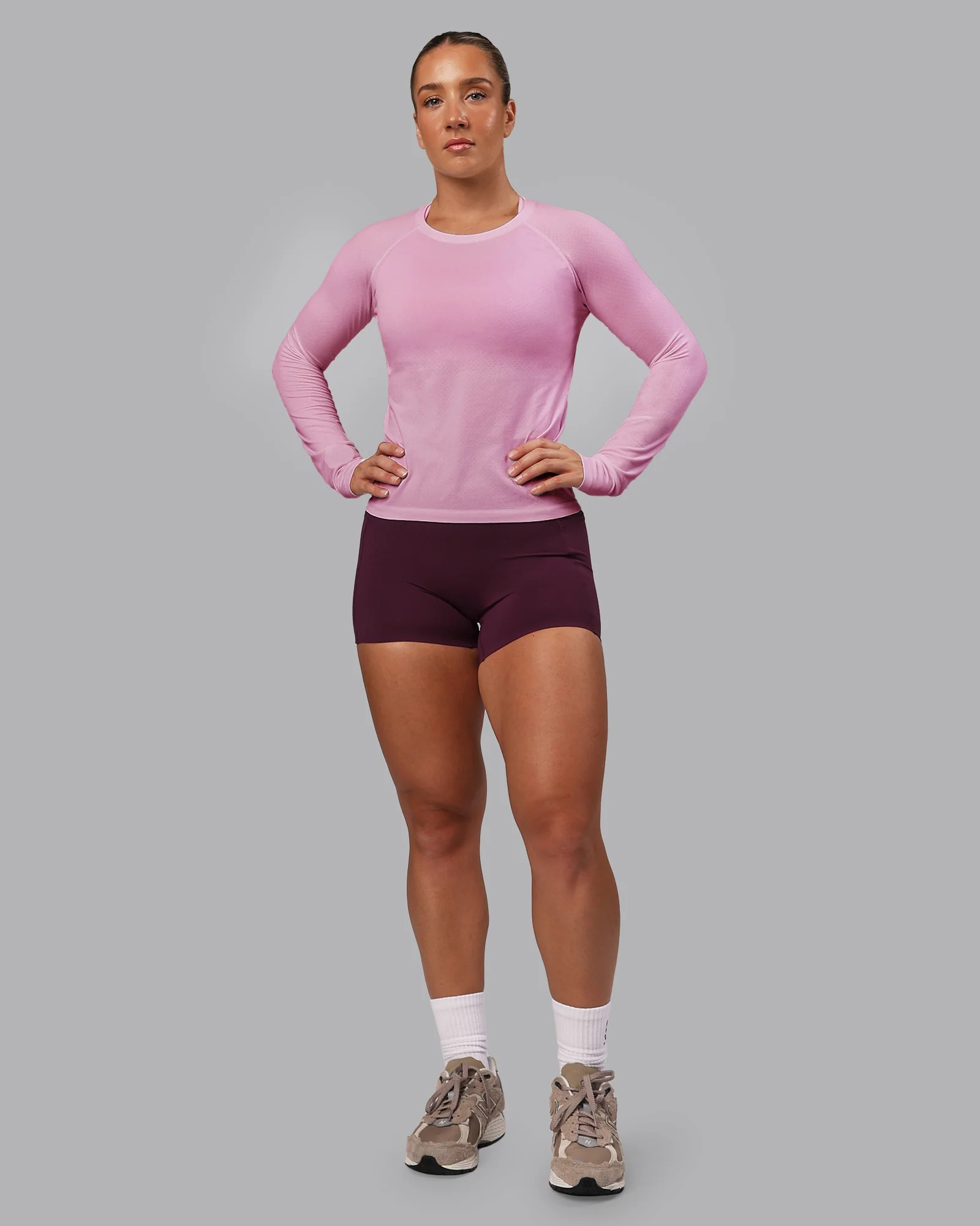 AeroFLX+ Seamless Long Sleeve Tee - Pirouette/Bubblegum - Image 5