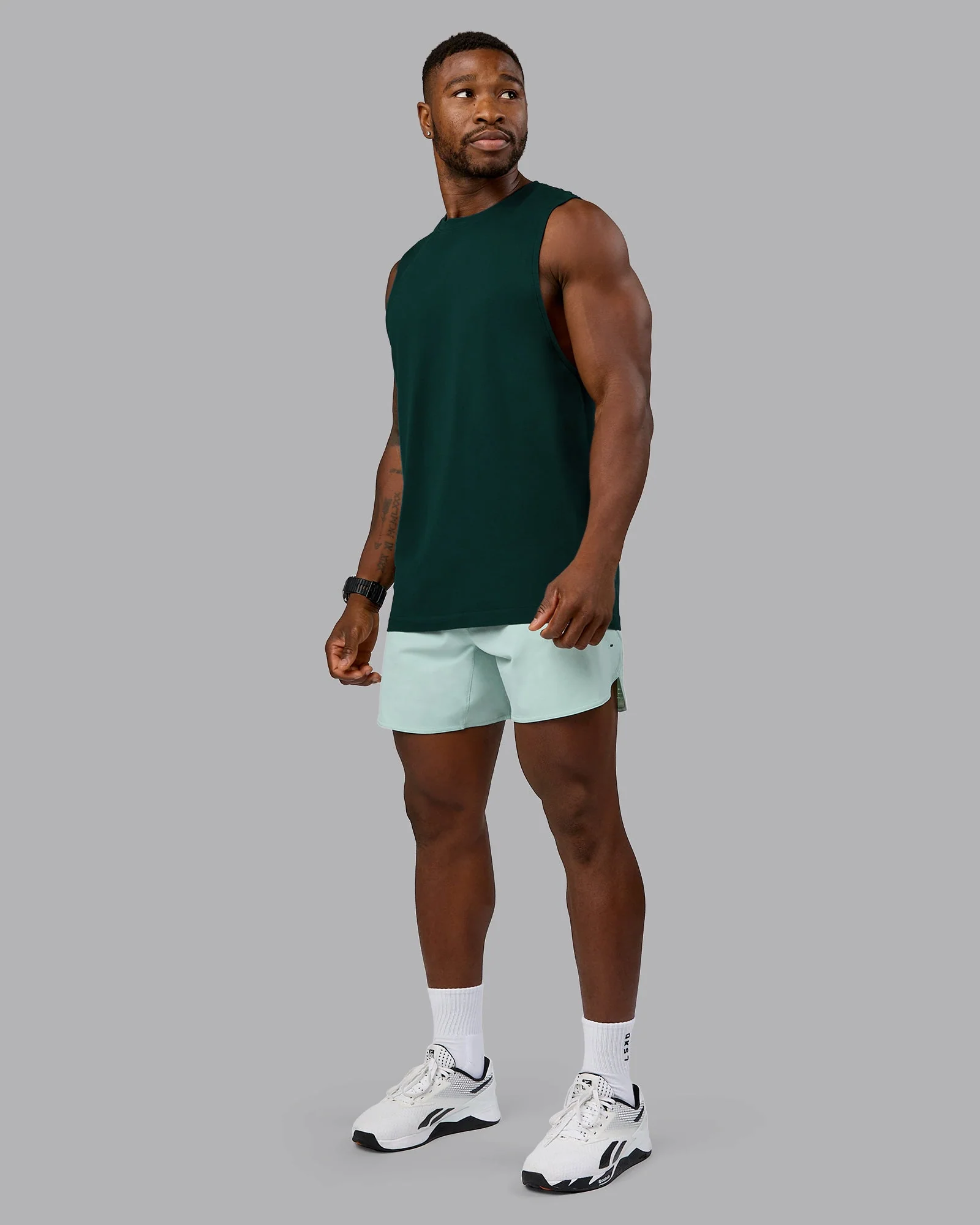 AeroFLX+ Seamless Muscle Tank - Dark Moss/Dark Moss Marl