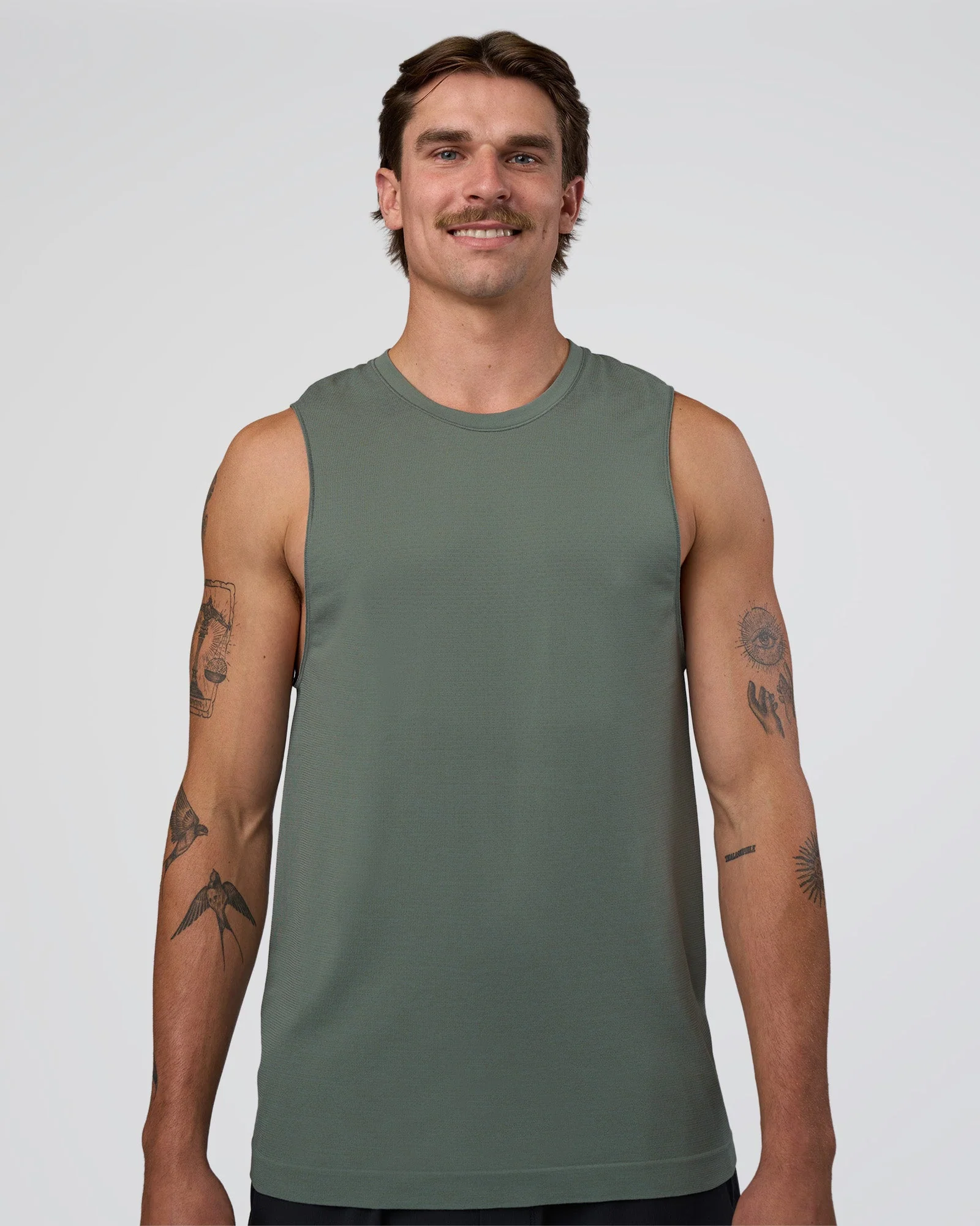 AeroFLX+ Seamless Muscle Tank - Graphite/Graphite
