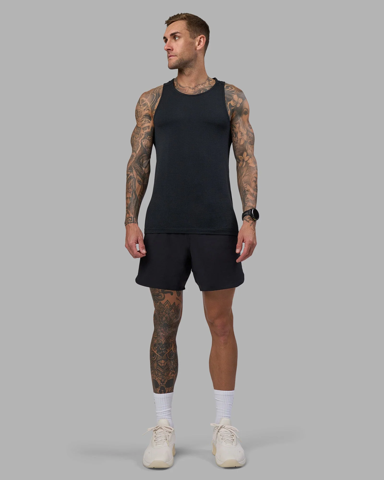 AeroFLX+ Seamless Tank - Black Marl - Image 2