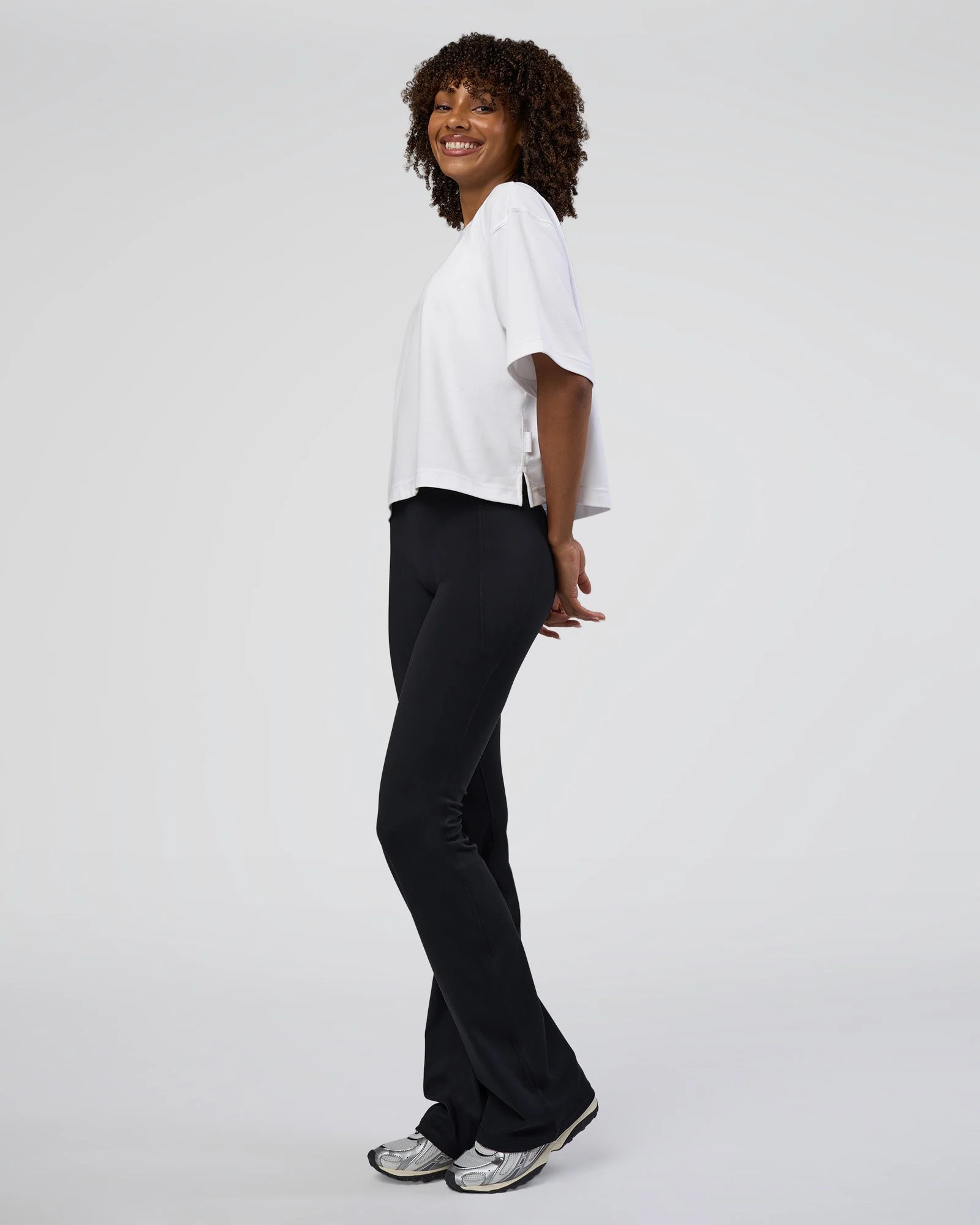 AfterDark ZeroCrease Cropped Tee - White - Image 2