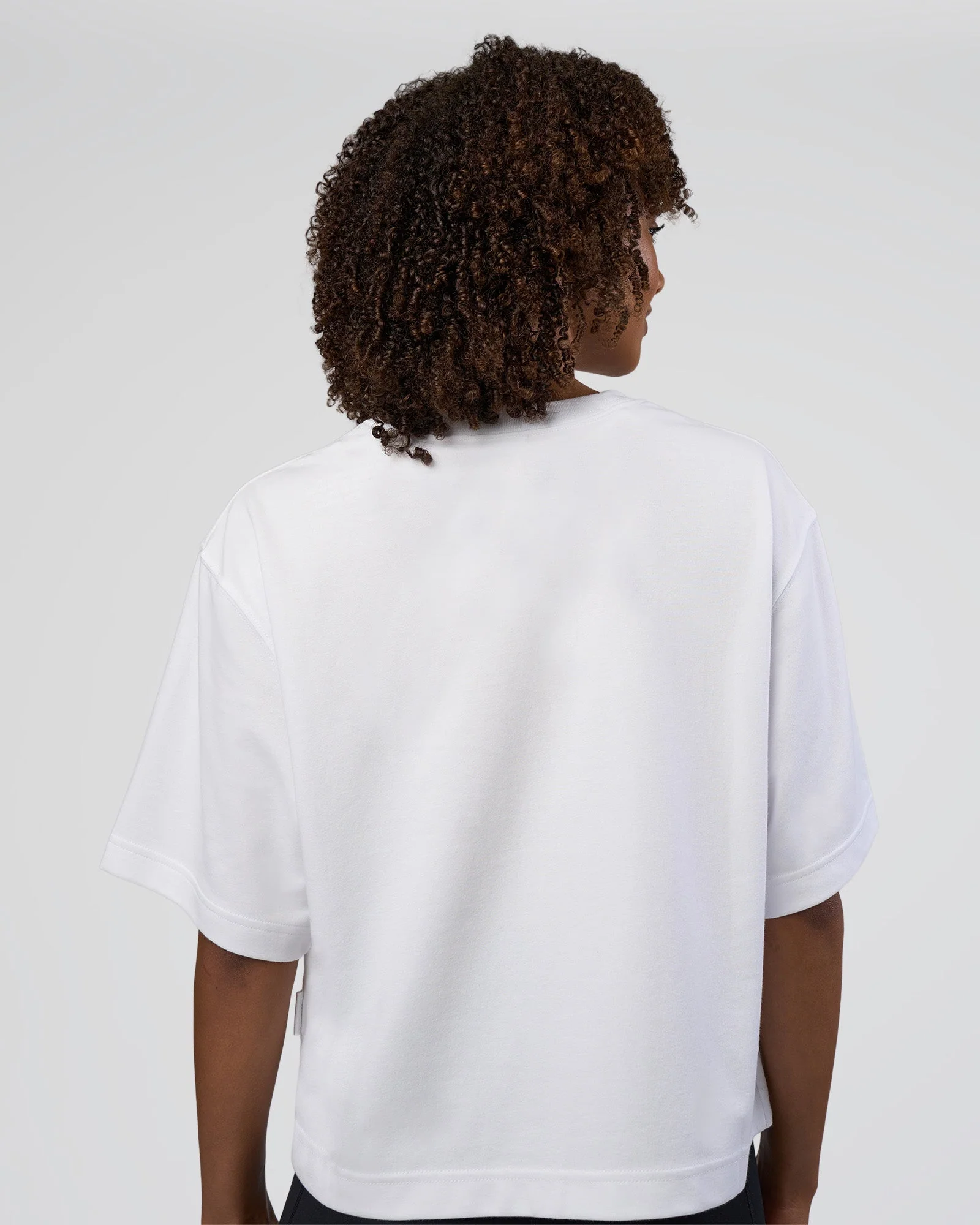 AfterDark ZeroCrease Cropped Tee - White - Image 3