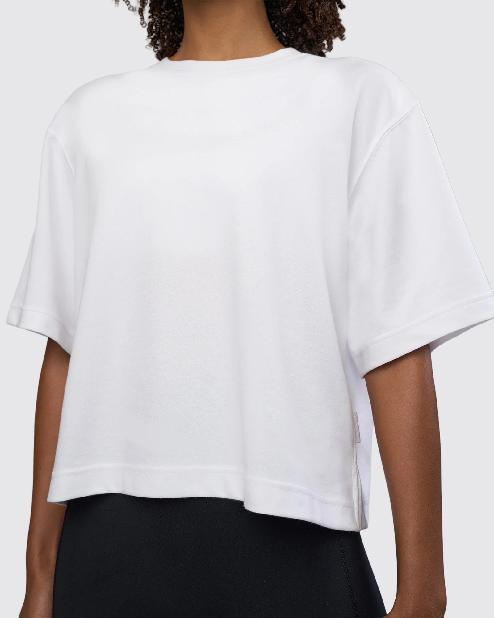 AfterDark ZeroCrease Cropped Tee - White - Image 7
