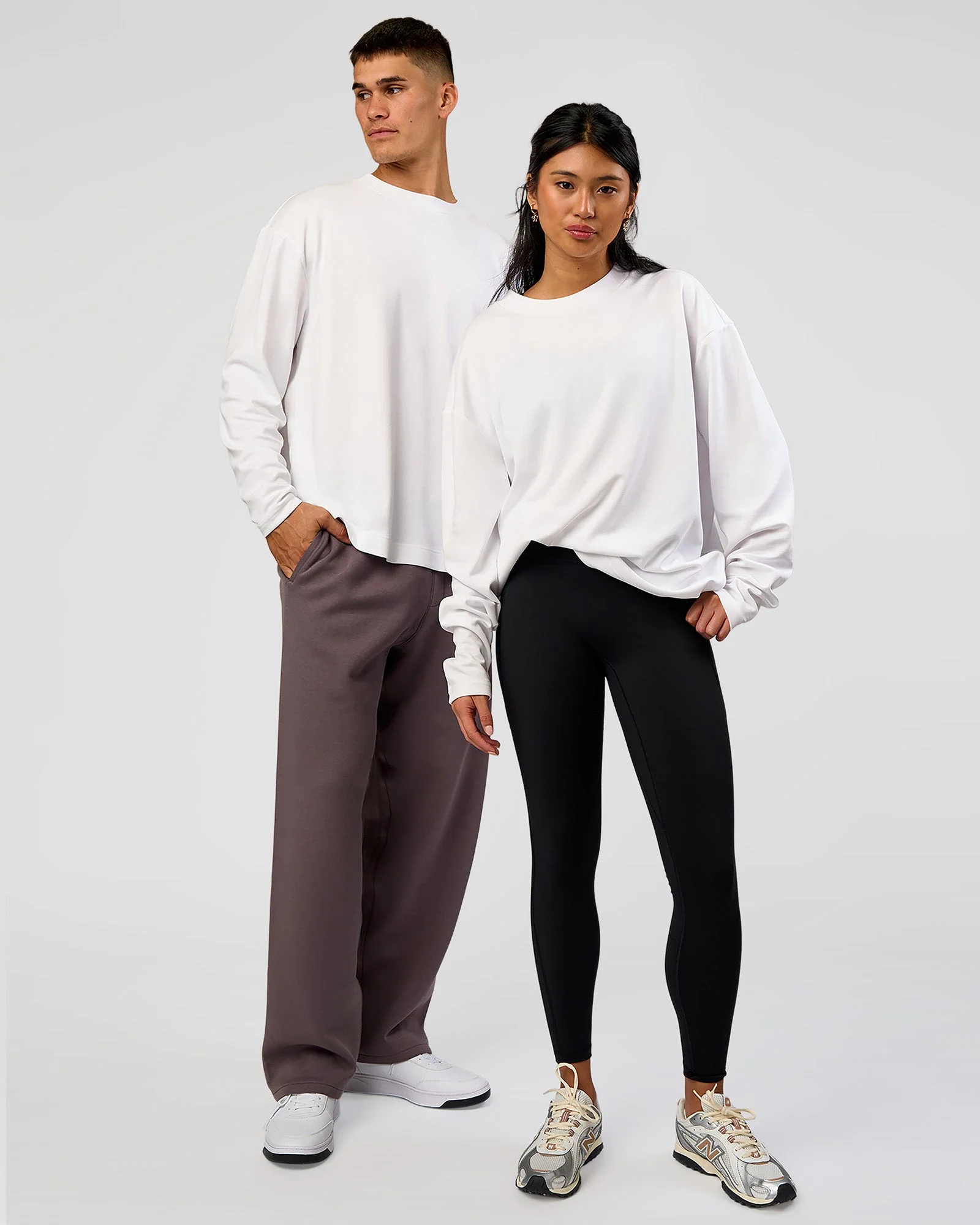 AfterDark ZeroCrease Long Sleeve Tee - White