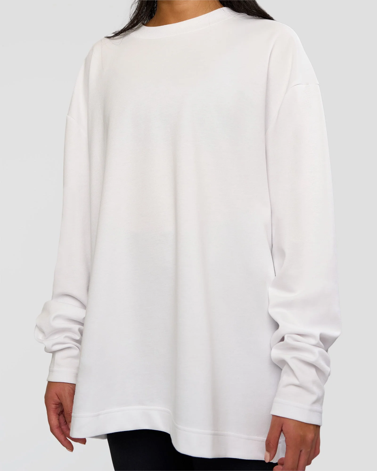 AfterDark ZeroCrease Long Sleeve Tee - White - Image 13