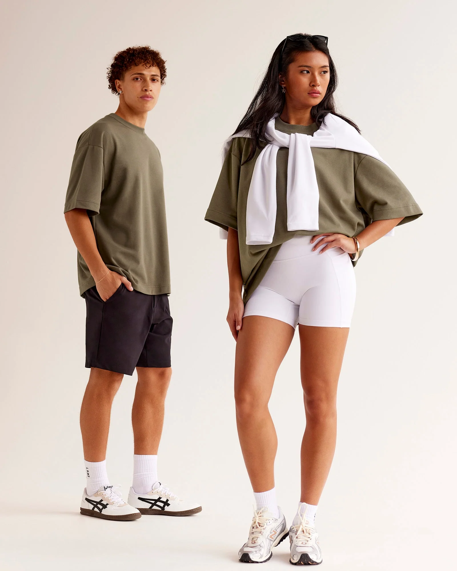 AfterDark ZeroCrease Oversized Tee - Walnut Grey