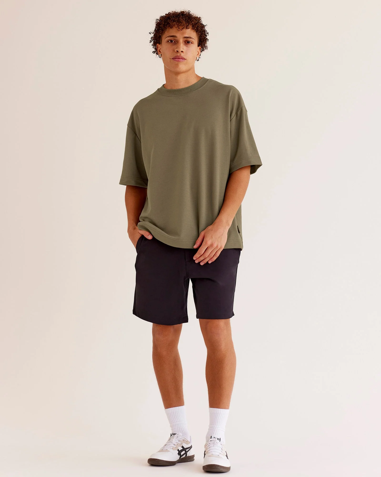 AfterDark ZeroCrease Oversized Tee - Walnut Grey - Image 3