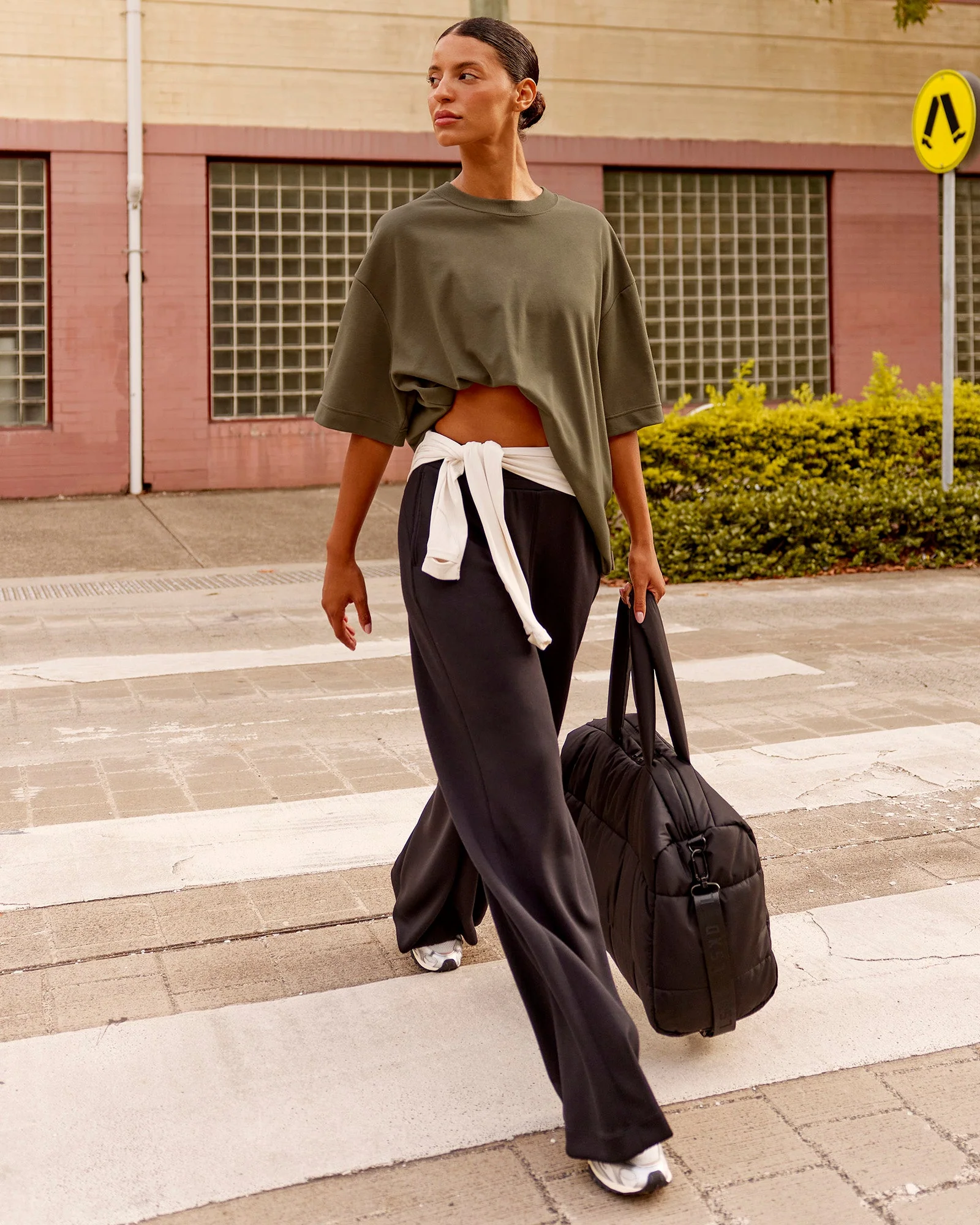 AfterDark ZeroCrease Oversized Tee - Walnut Grey - Image 4
