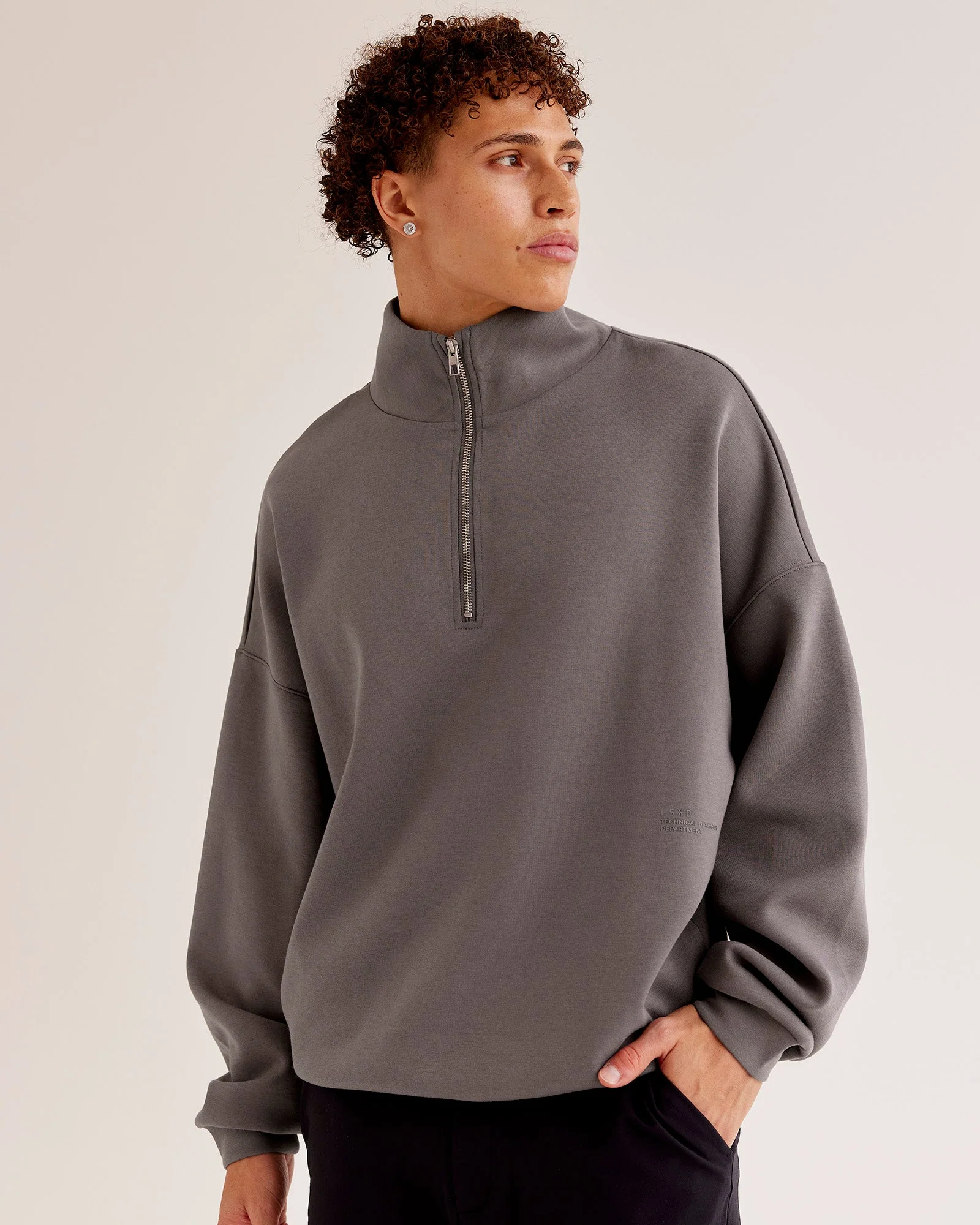 AfterDark ZeroCrease Quarter Zip - Duskstone - Image 3