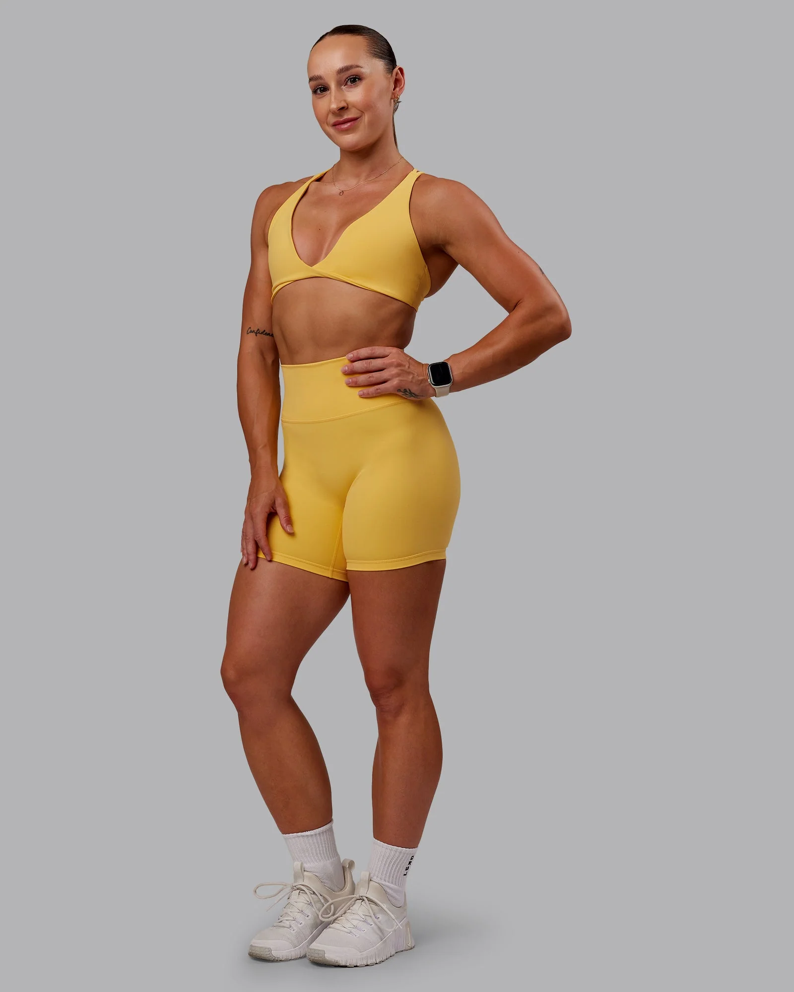 Agile Sports Bra - Banana Cream - Image 6