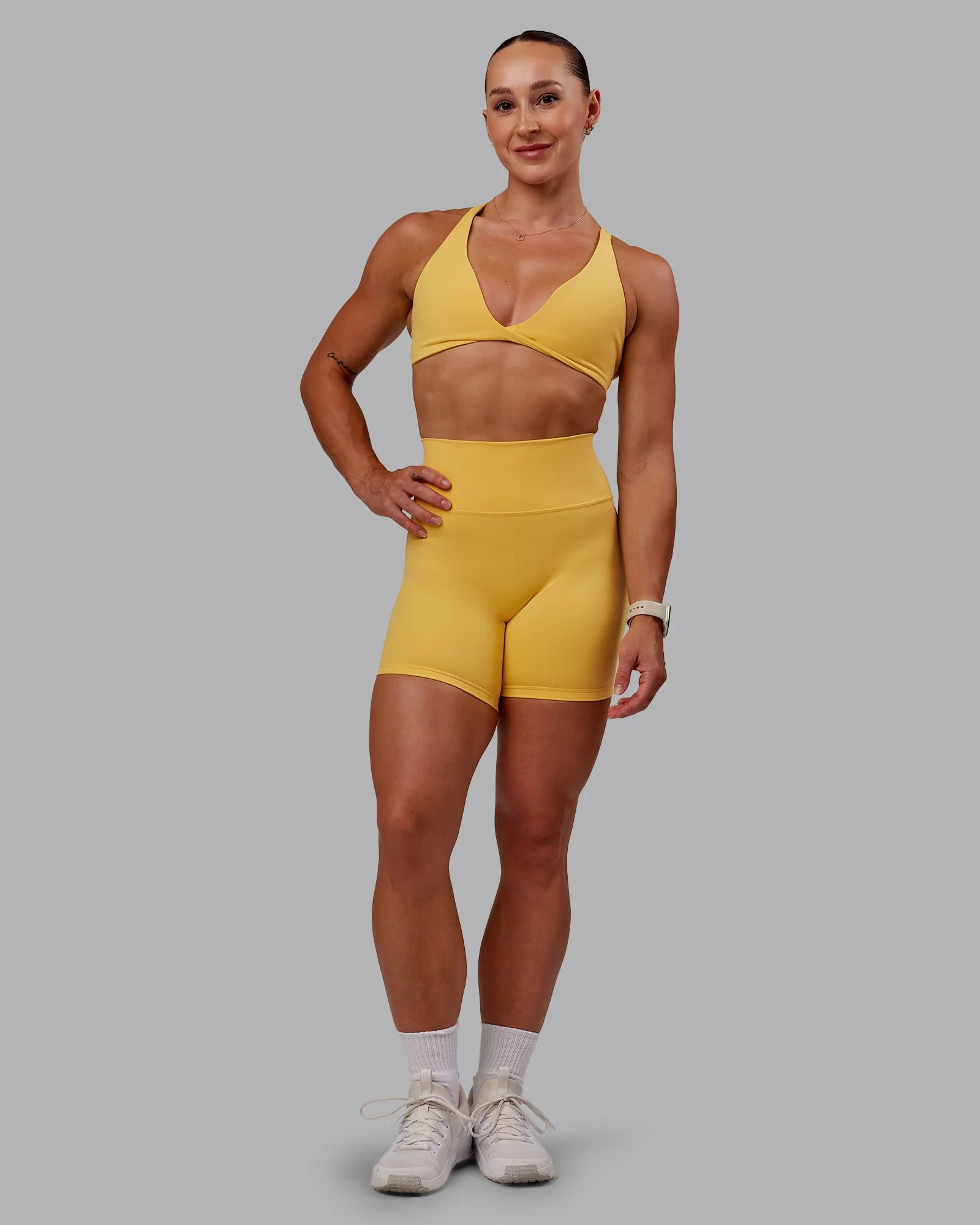 Agile Sports Bra - Banana Cream - Image 7