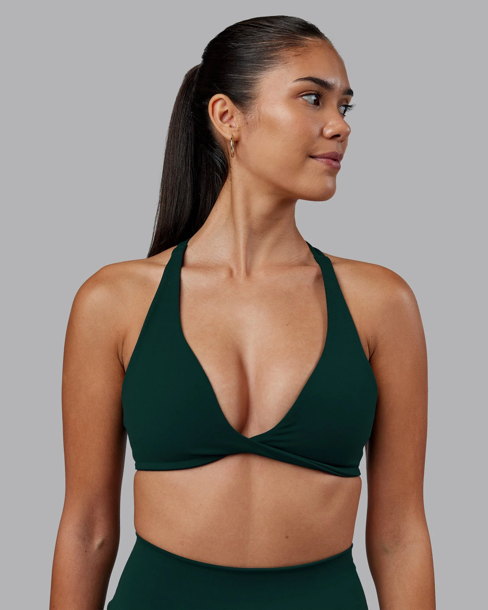 Agile Sports Bra - Dark Moss