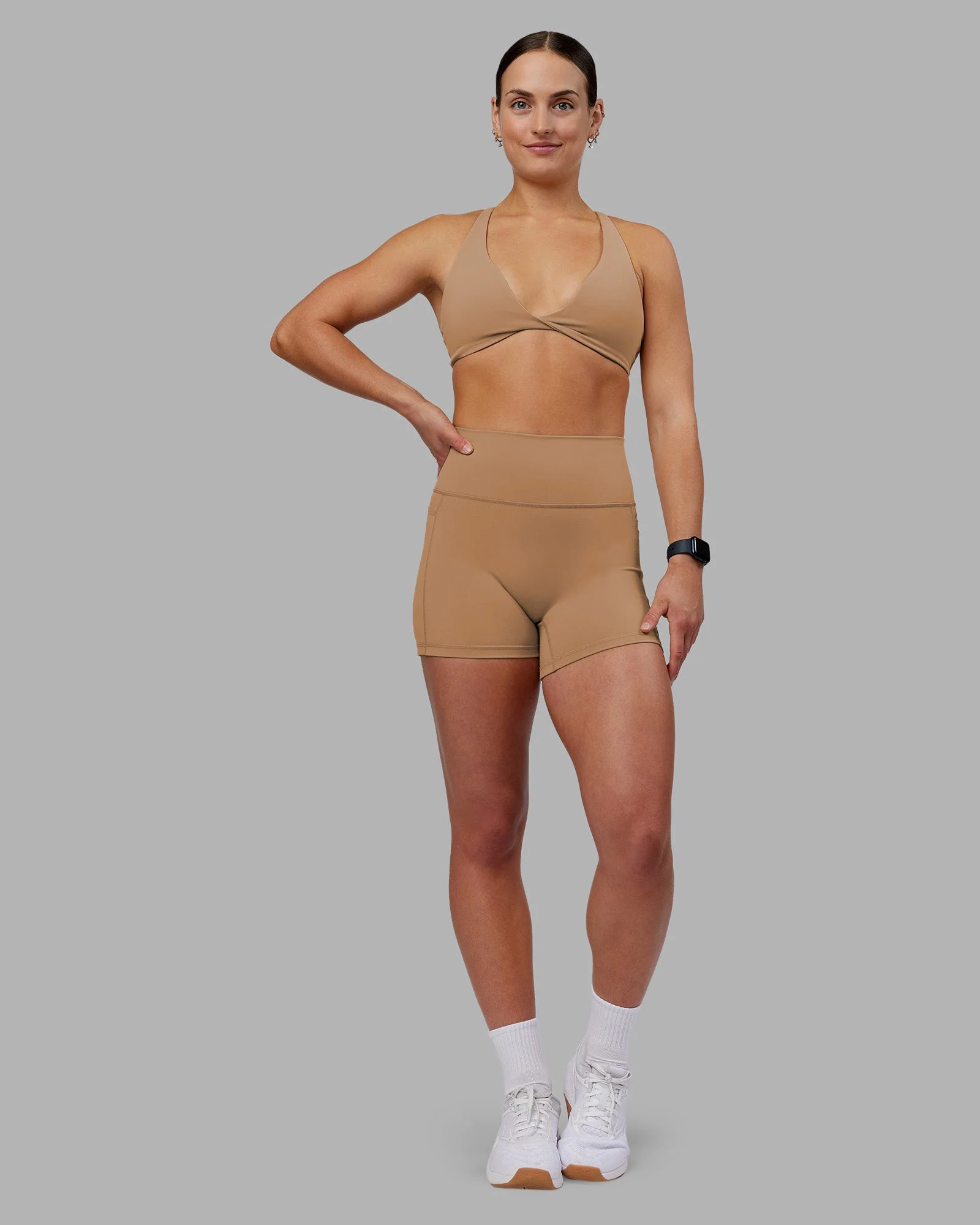 Agile Sports Bra - Warm Smoke - Image 3