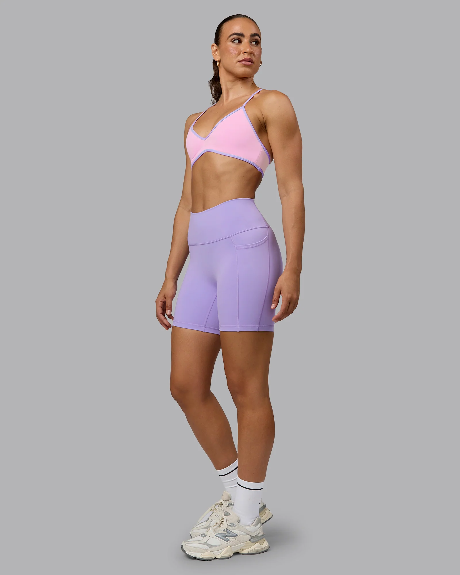 Ambience Sports Bra - Pale Pink-Pale Lilac - Image 4
