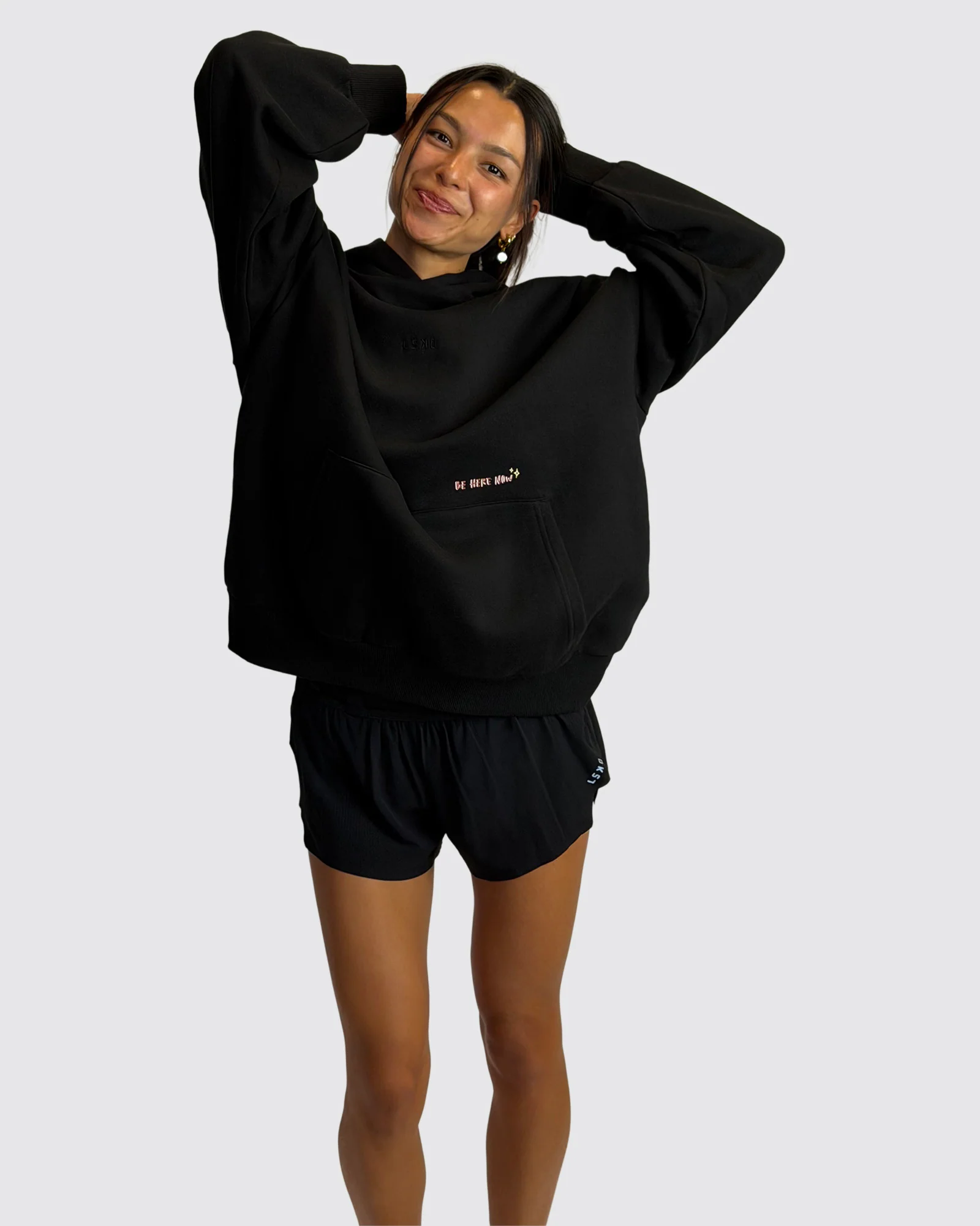 Oversized Apres Run Club MVP Hoodie - Black - Image 3