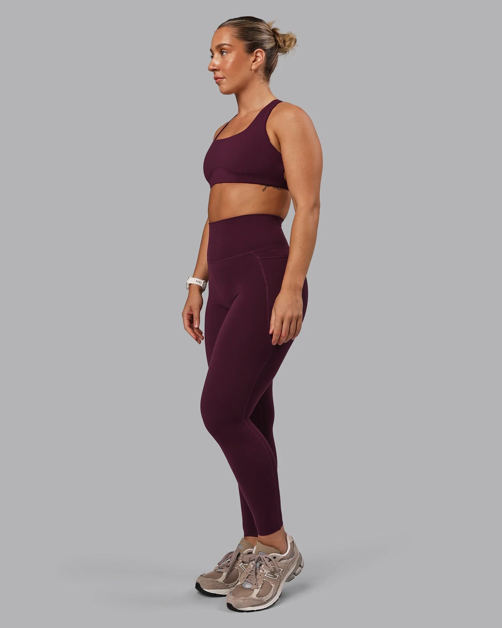 Aspire Sports Bra - Cherry Lacquer - Image 5