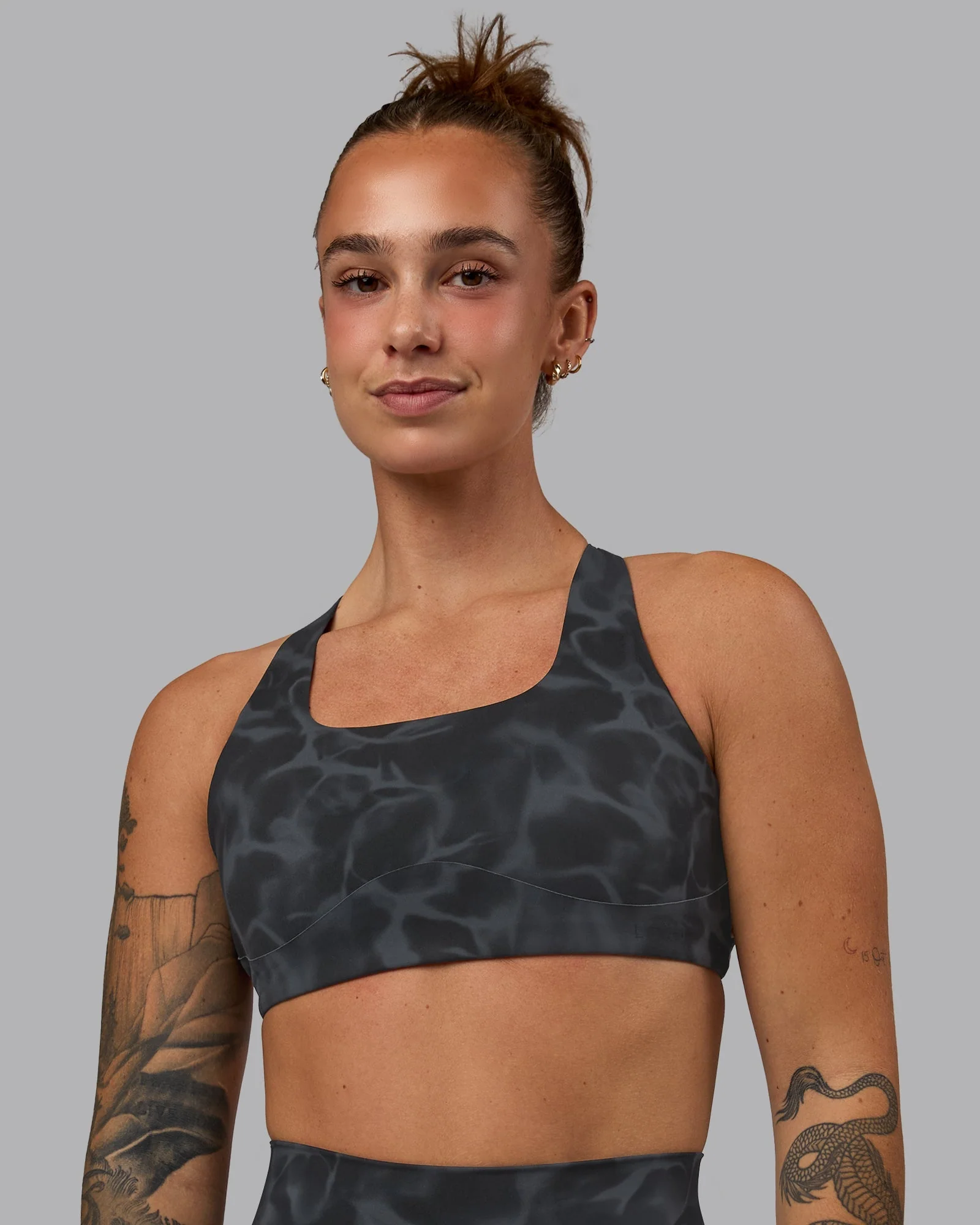 Aspire Sports Bra - Tranquil-Black - Image 3