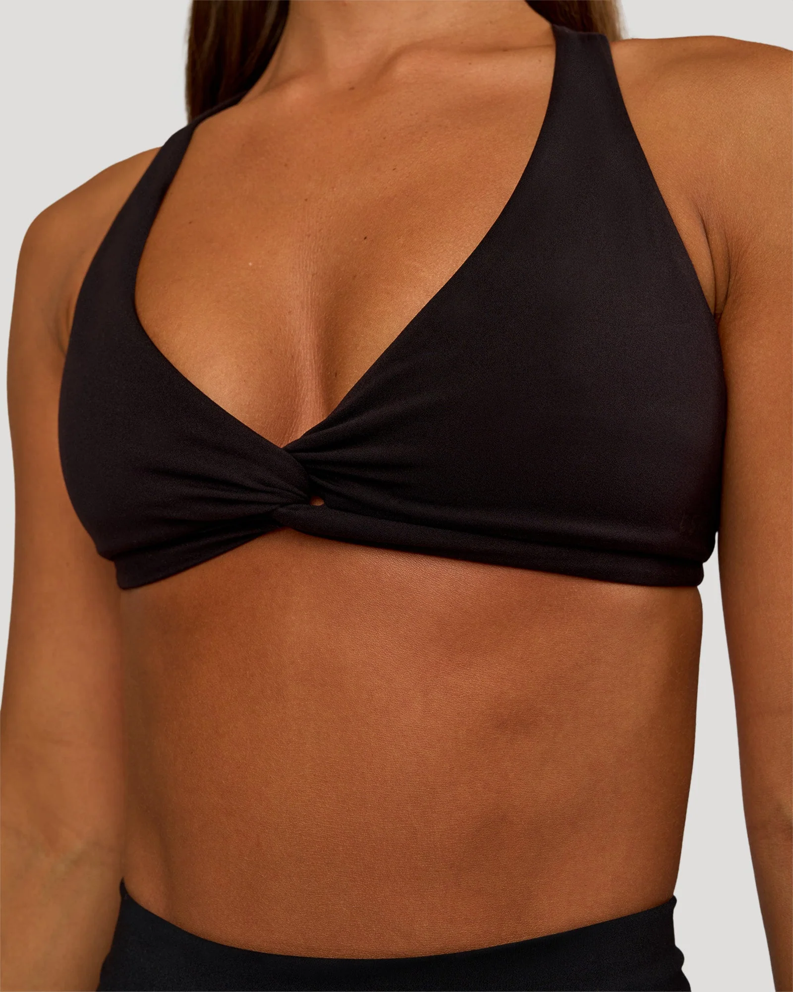 Aspire Twist Sports Bra - Black - Image 4
