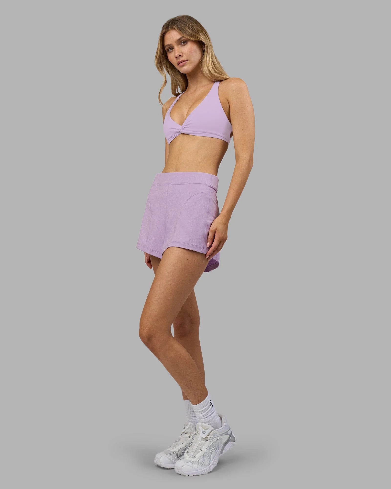 Aspire Twist Sports Bra - Pale Lilac - Image 4