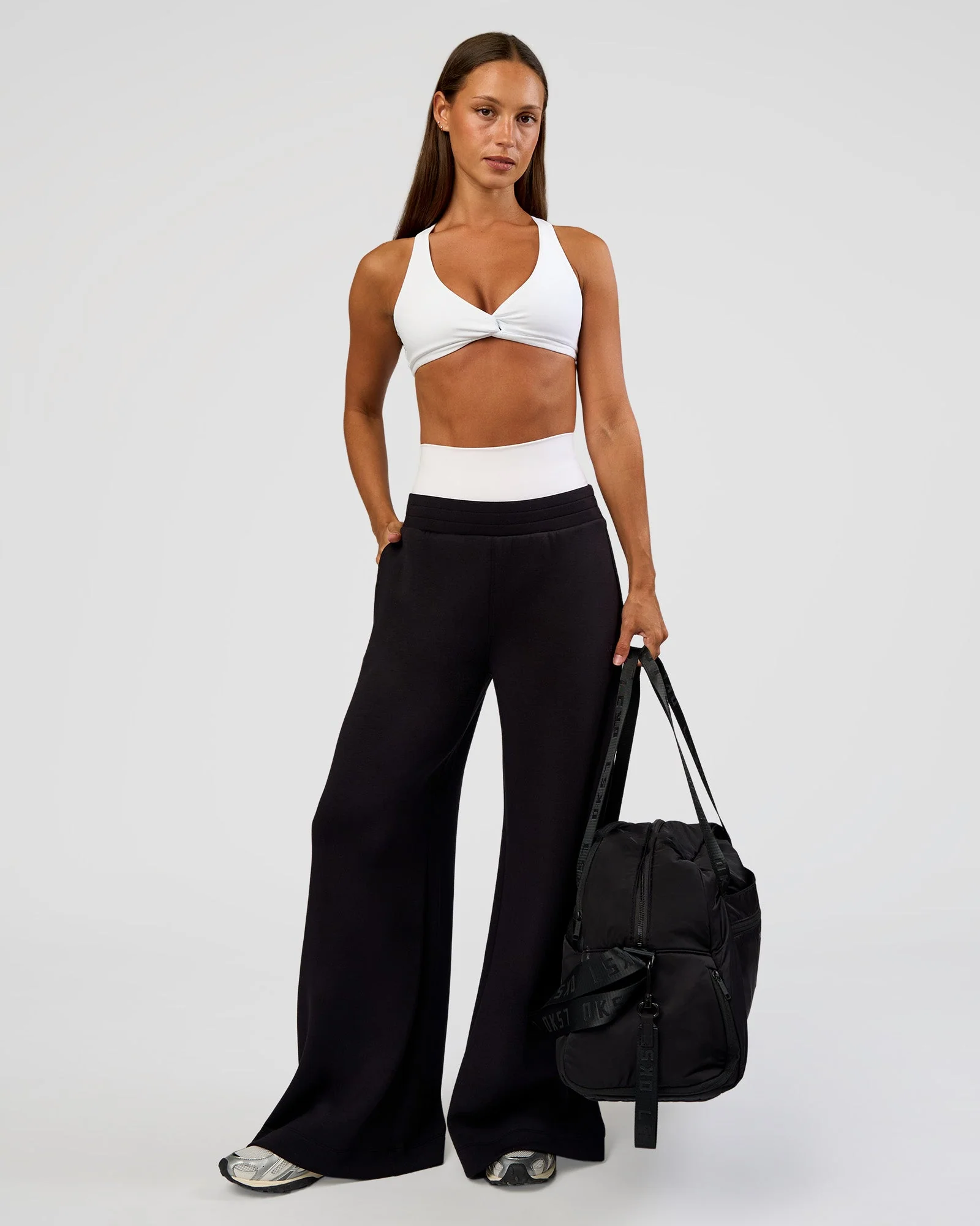 Aspire Twist Sports Bra - White - Image 3