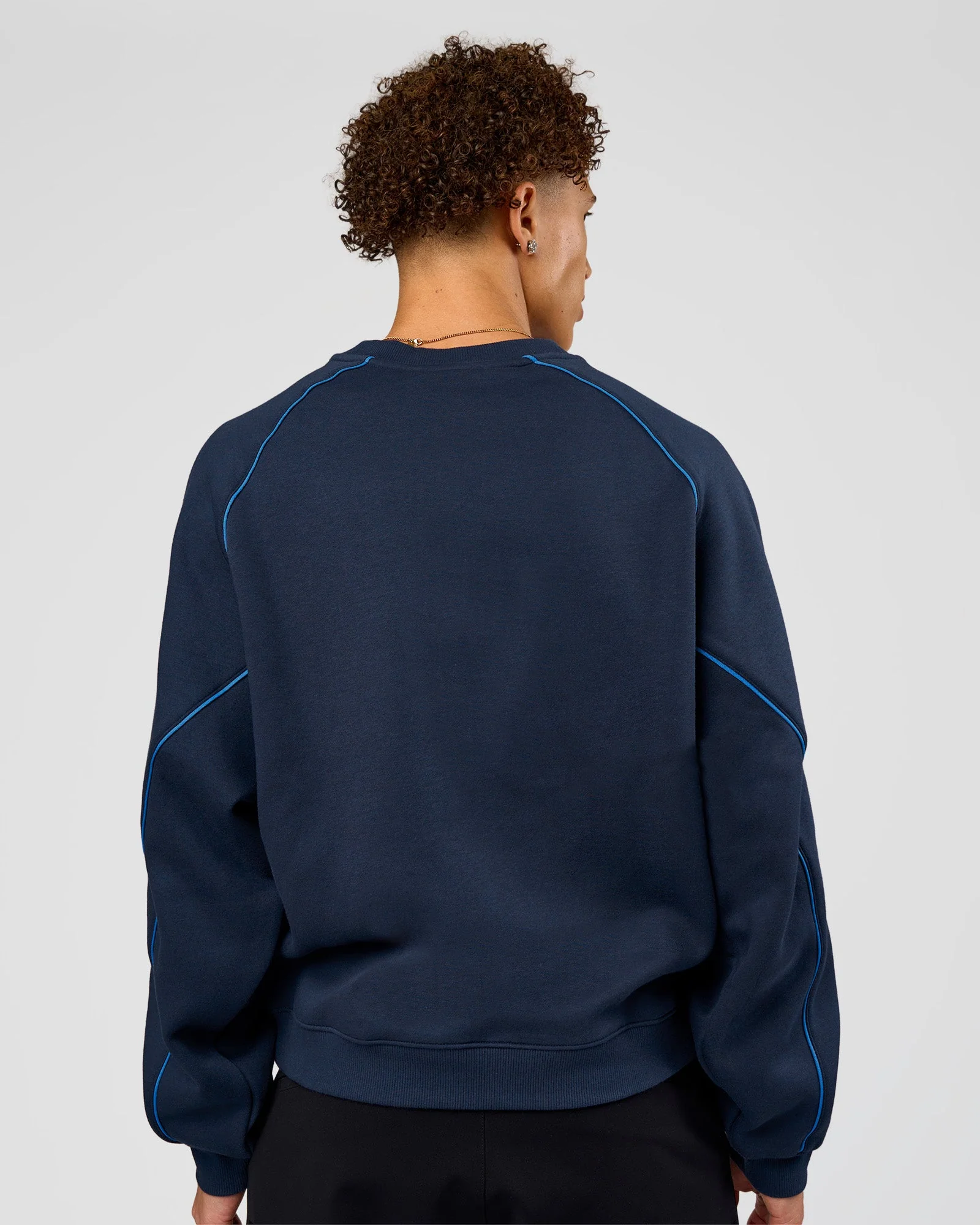 Axis Boxy Crew Sweater - Future Navy-Palace Blue - Image 6