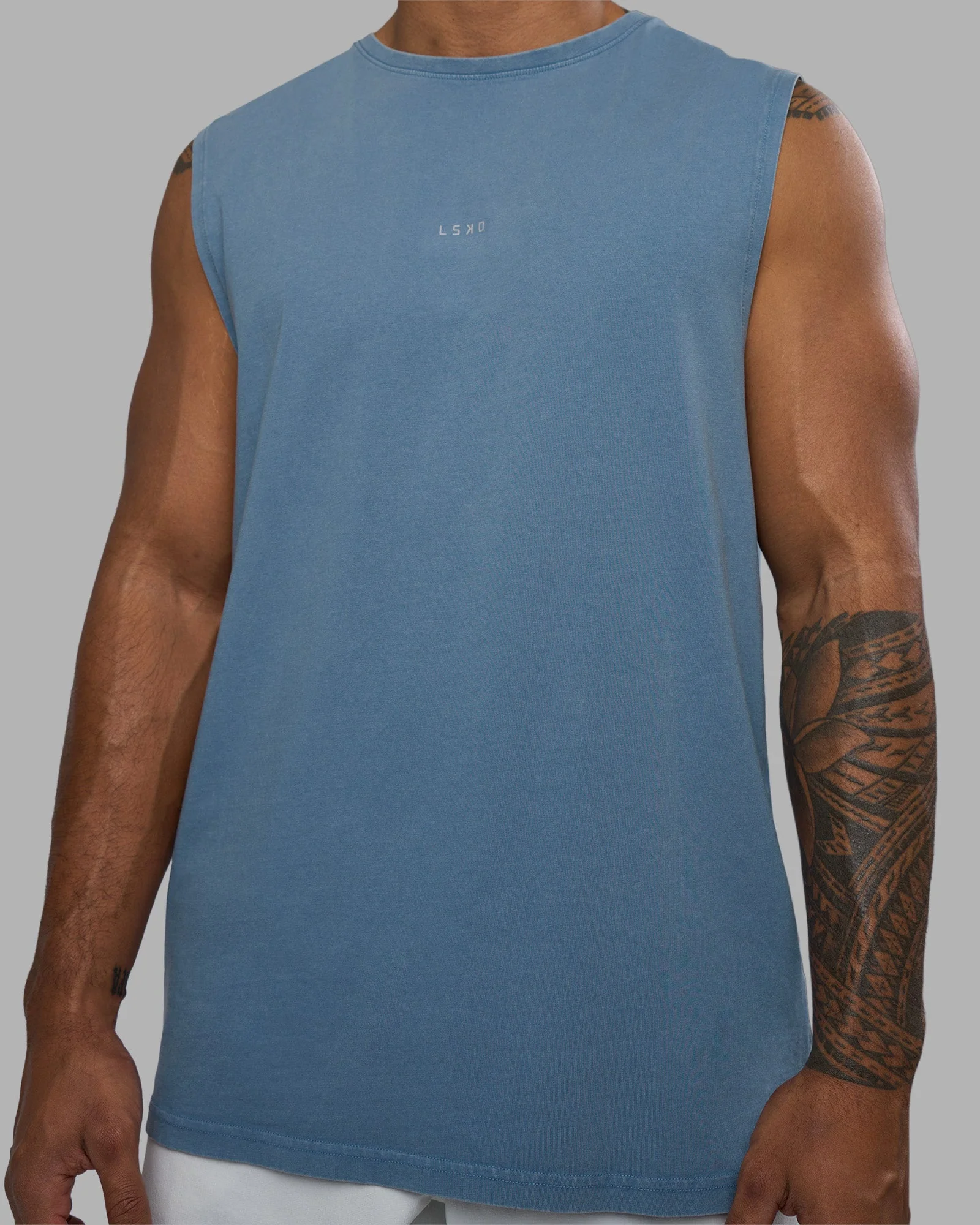 Base FLXCotton Tank - Elemental Blue Washed - Image 5