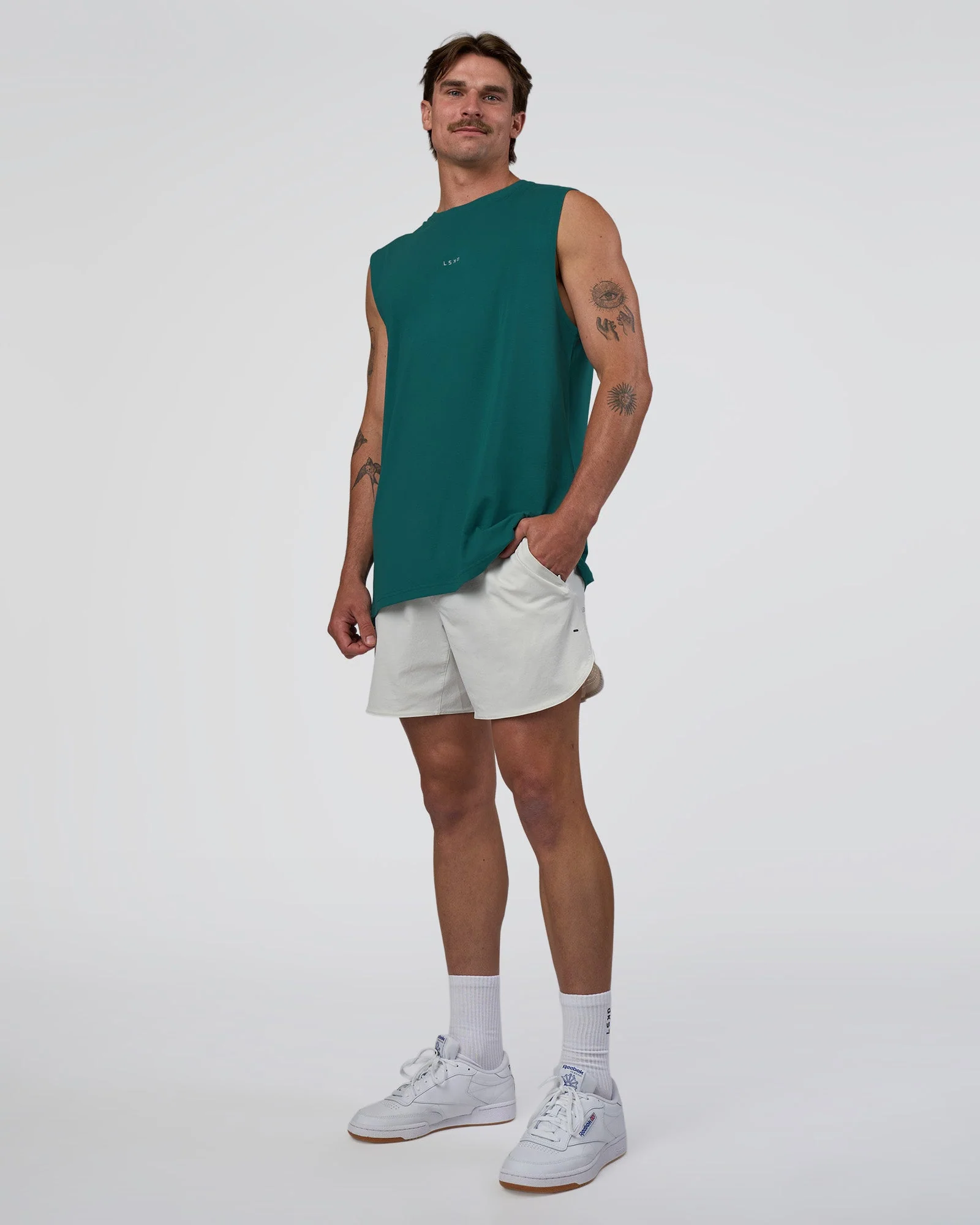 Base FLXCotton Tank - Transformative Teal - Image 2