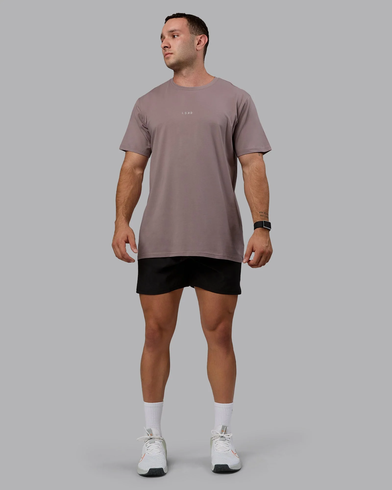 Base FLXCotton Tee - Greyish Purple