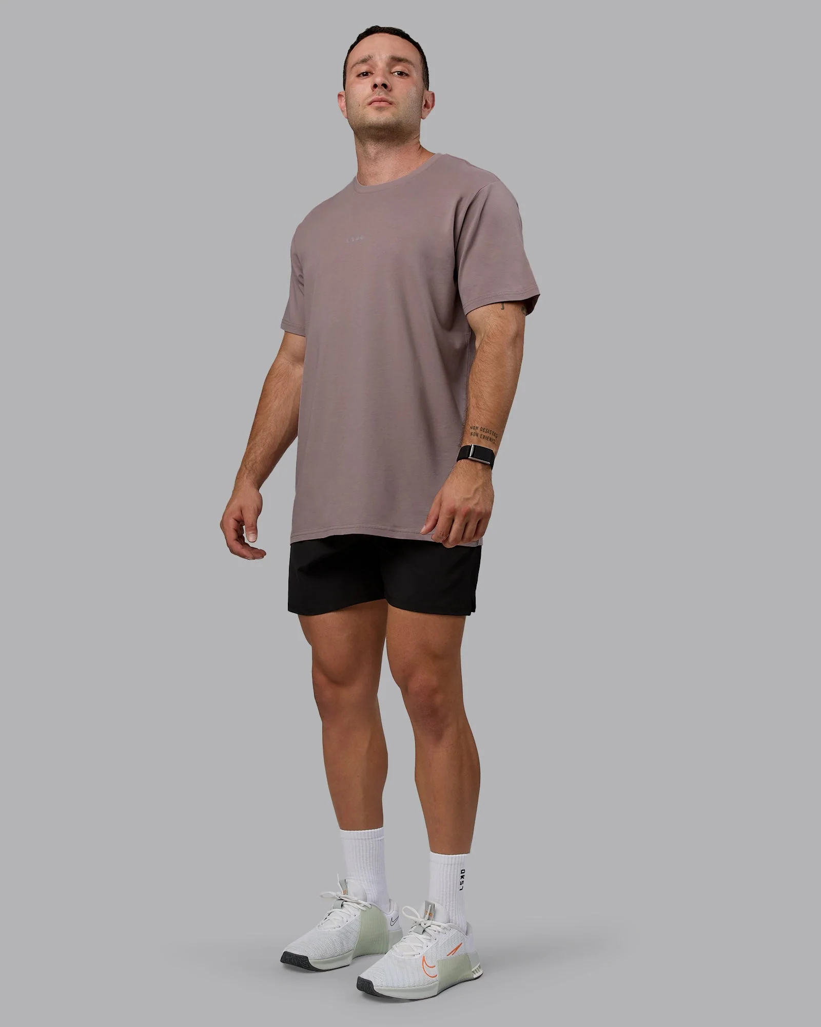 Base FLXCotton Tee - Greyish Purple - Image 4