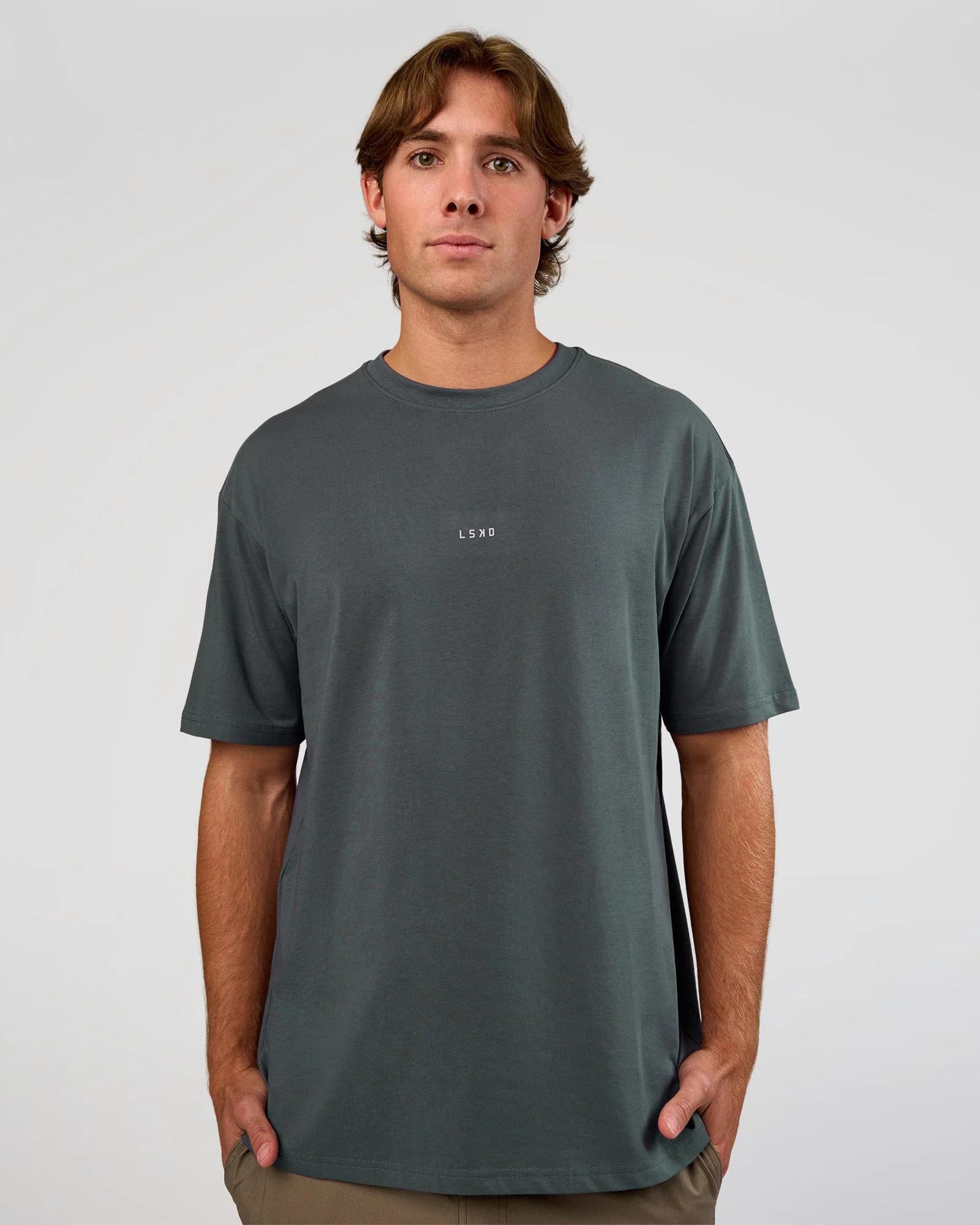Base FLXCotton Tee Oversized - Dark Slate