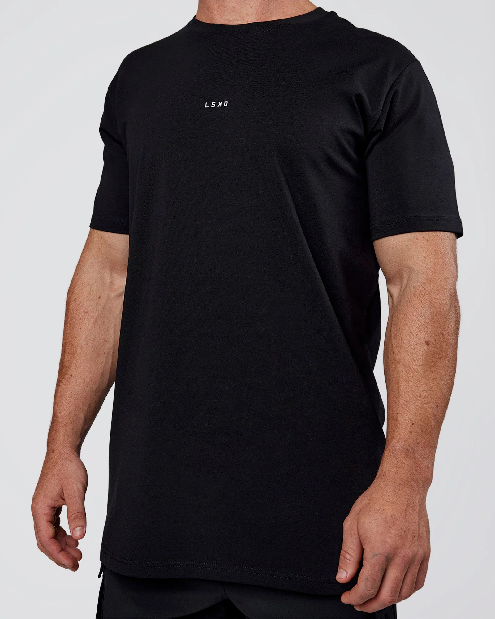 Base FLXCotton Tee Regular Fit +2cm - Black - Image 6