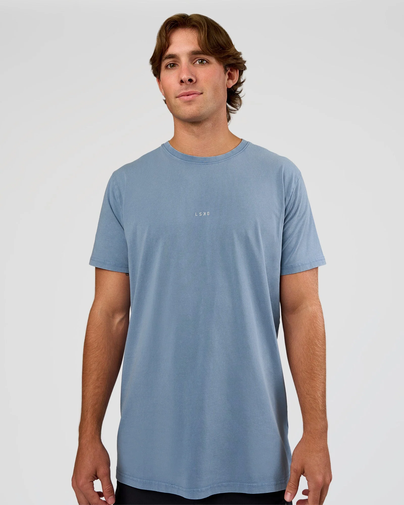 Base FLXCotton Tee Regular Fit +2cm - Elemental Blue Washed